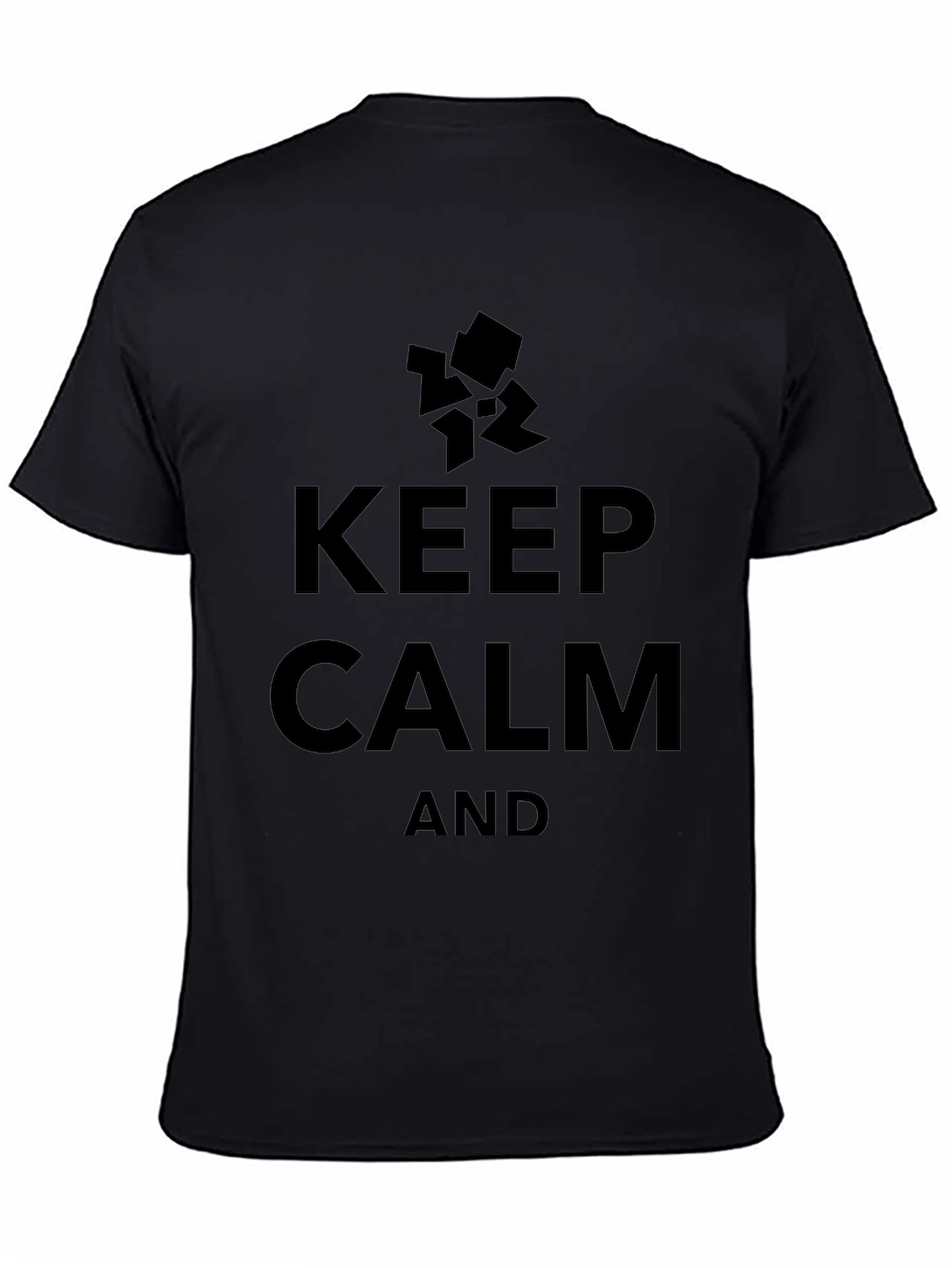 Keep Calm and Tangram T-Shirt - Classic Black Tee