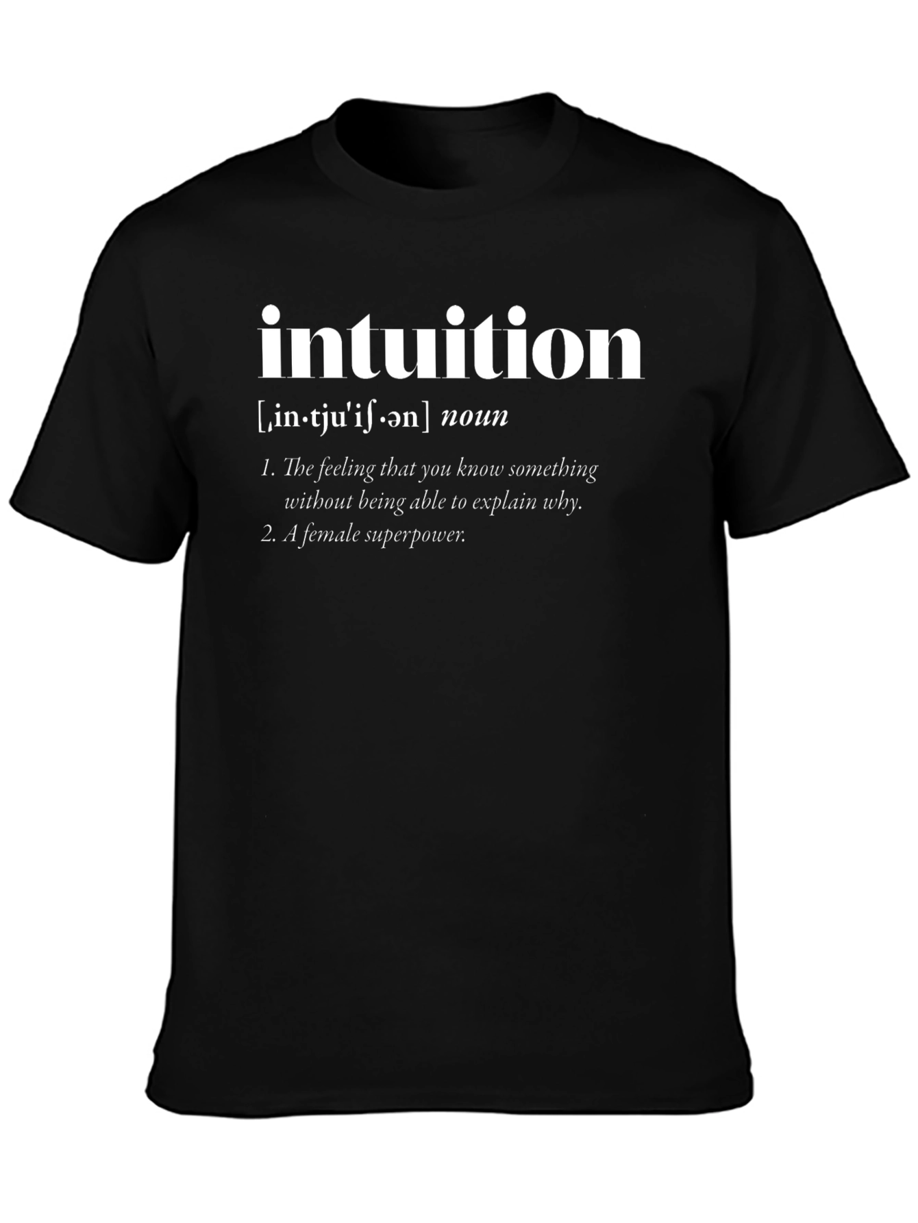 Intuition Definition Graphic Tee - Womens Superpower