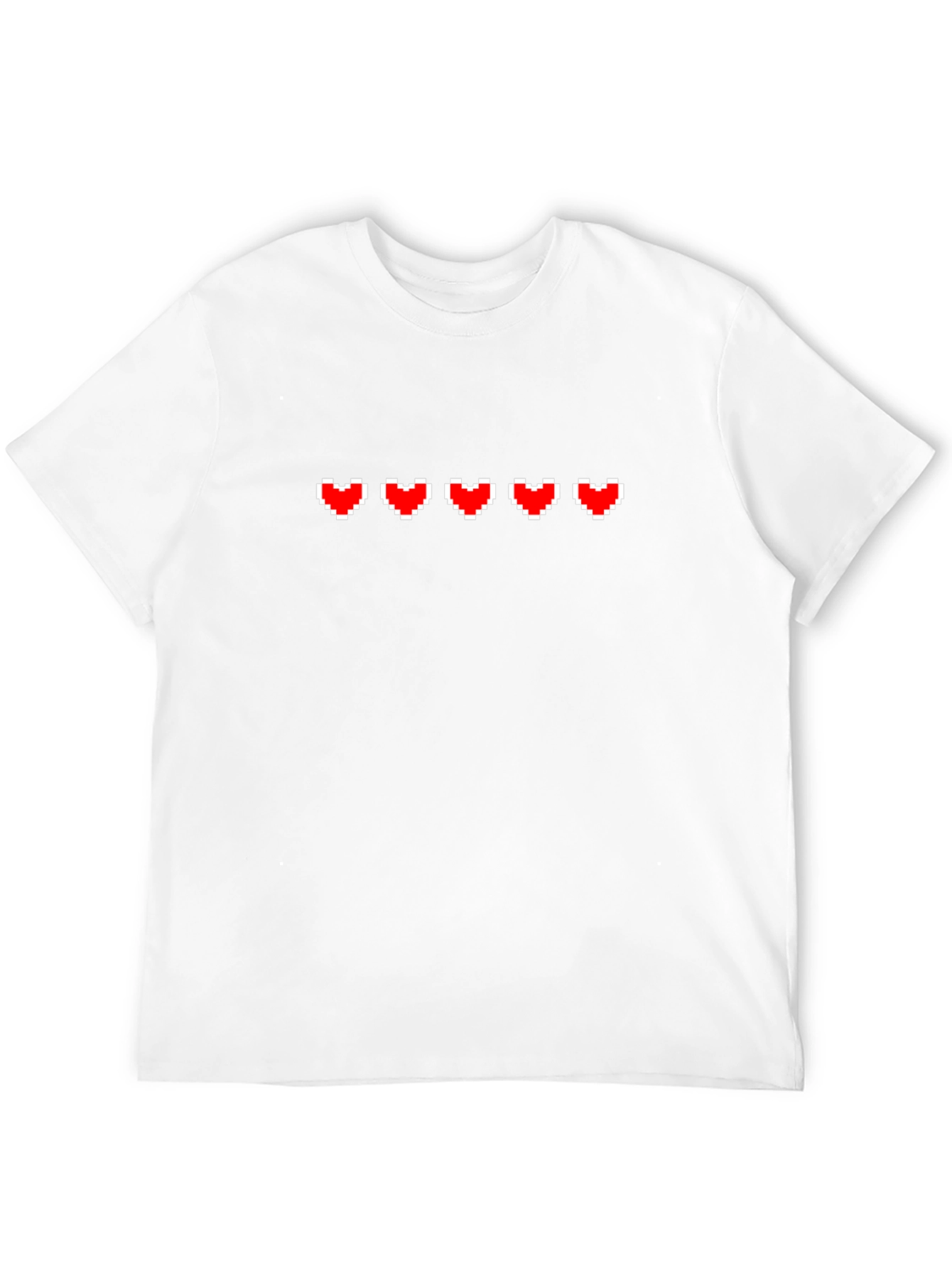 Pixel Heart Gamer T-Shirt - Black