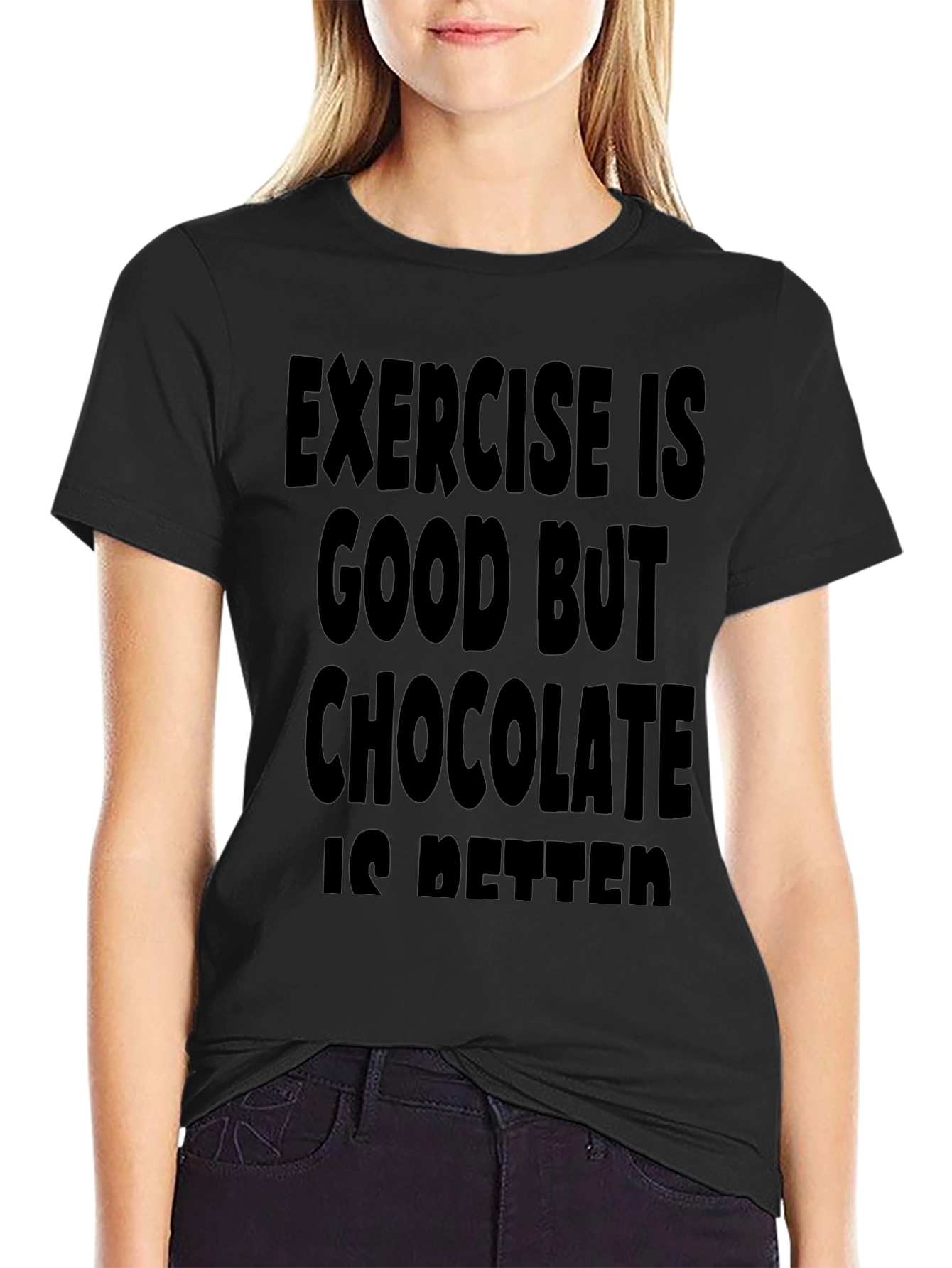 Funny Exercise Chocolate T-Shirt