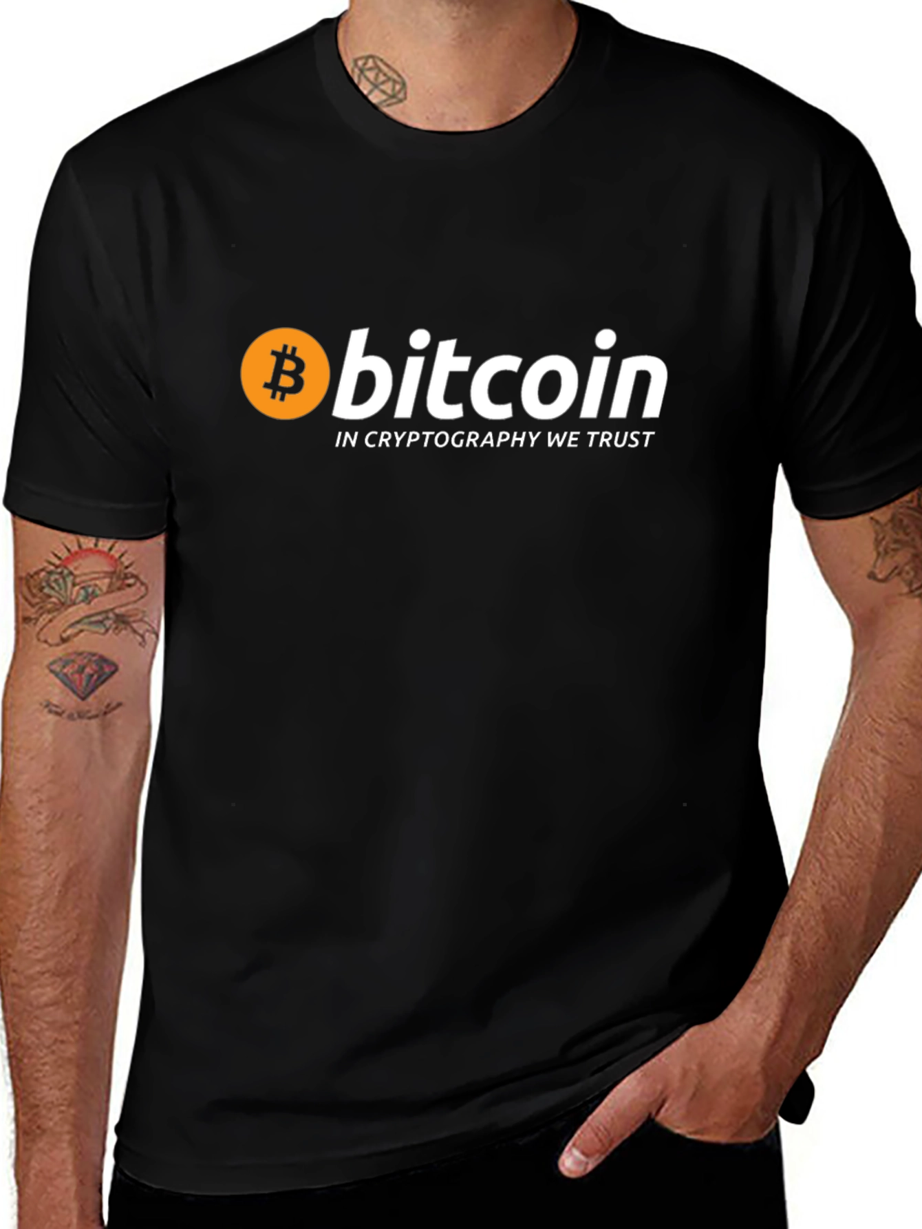 Bitcoin Crypto T-Shirt - In Cryptography We Trust!