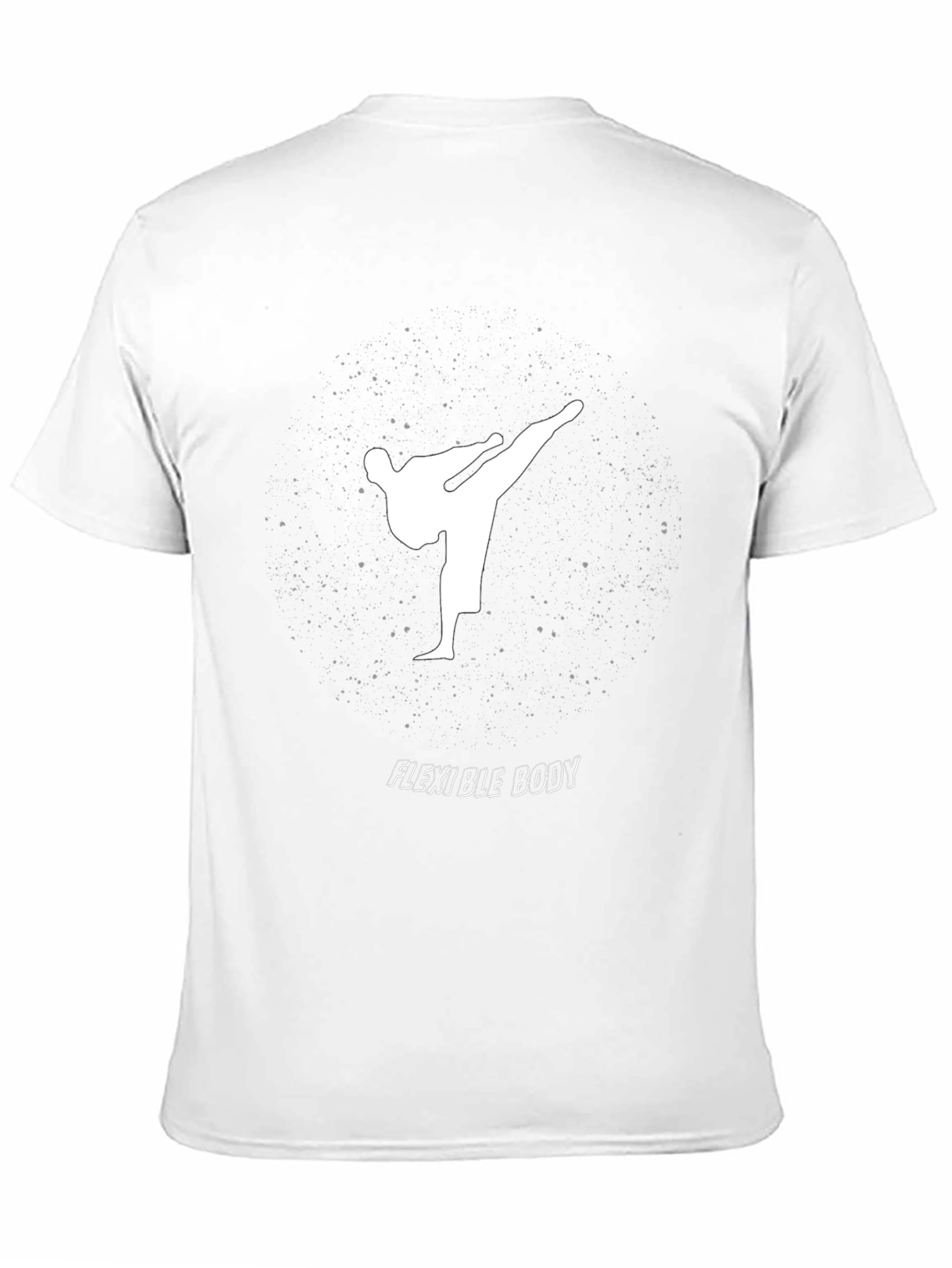 Flexible Body Black Graphic Tee