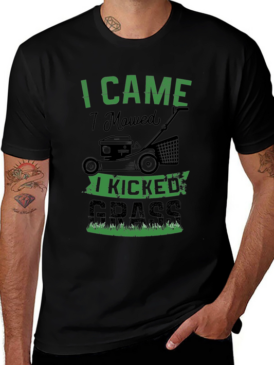 I Came I Mowed I Kicked Grass Graphic Tee