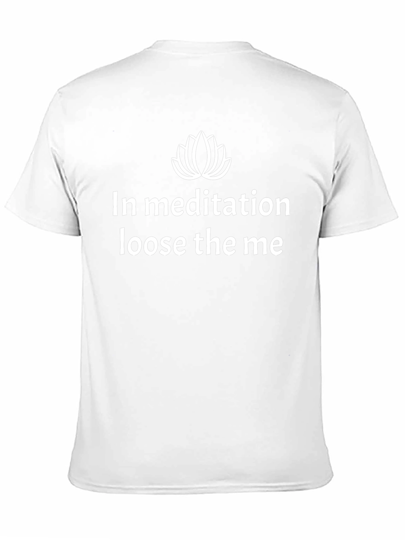 Meditative Relaxation Tee: Loose the Me Black T-Shirt