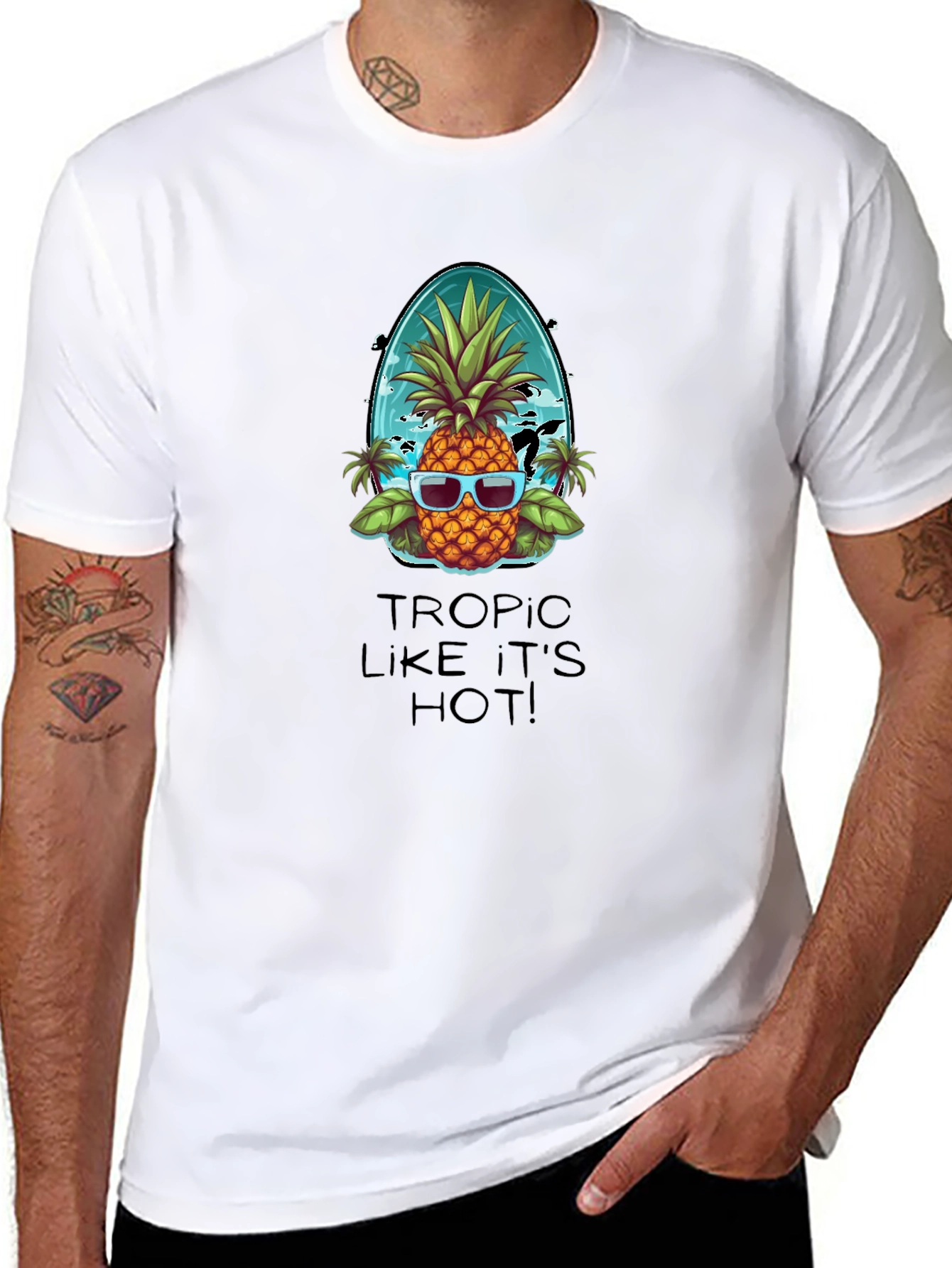 Tropic Like Its Hot Pineapple T-Shirt