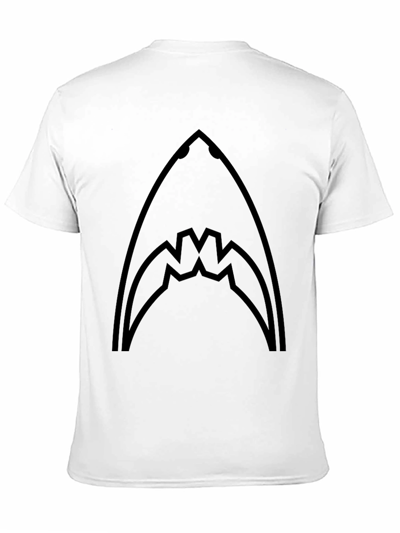 Shark Graphic Tee - Black Cotton T-Shirt