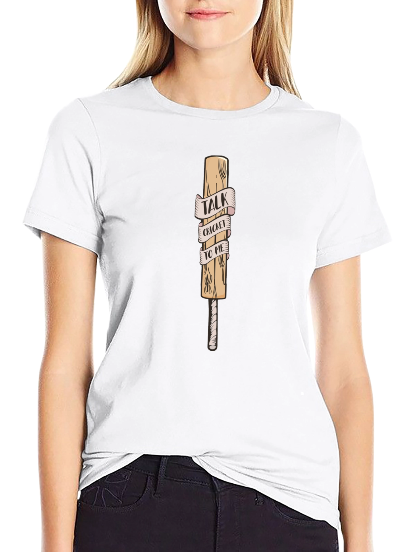 Cricket Talk Graphic Tee - Sporty Casual Shirt