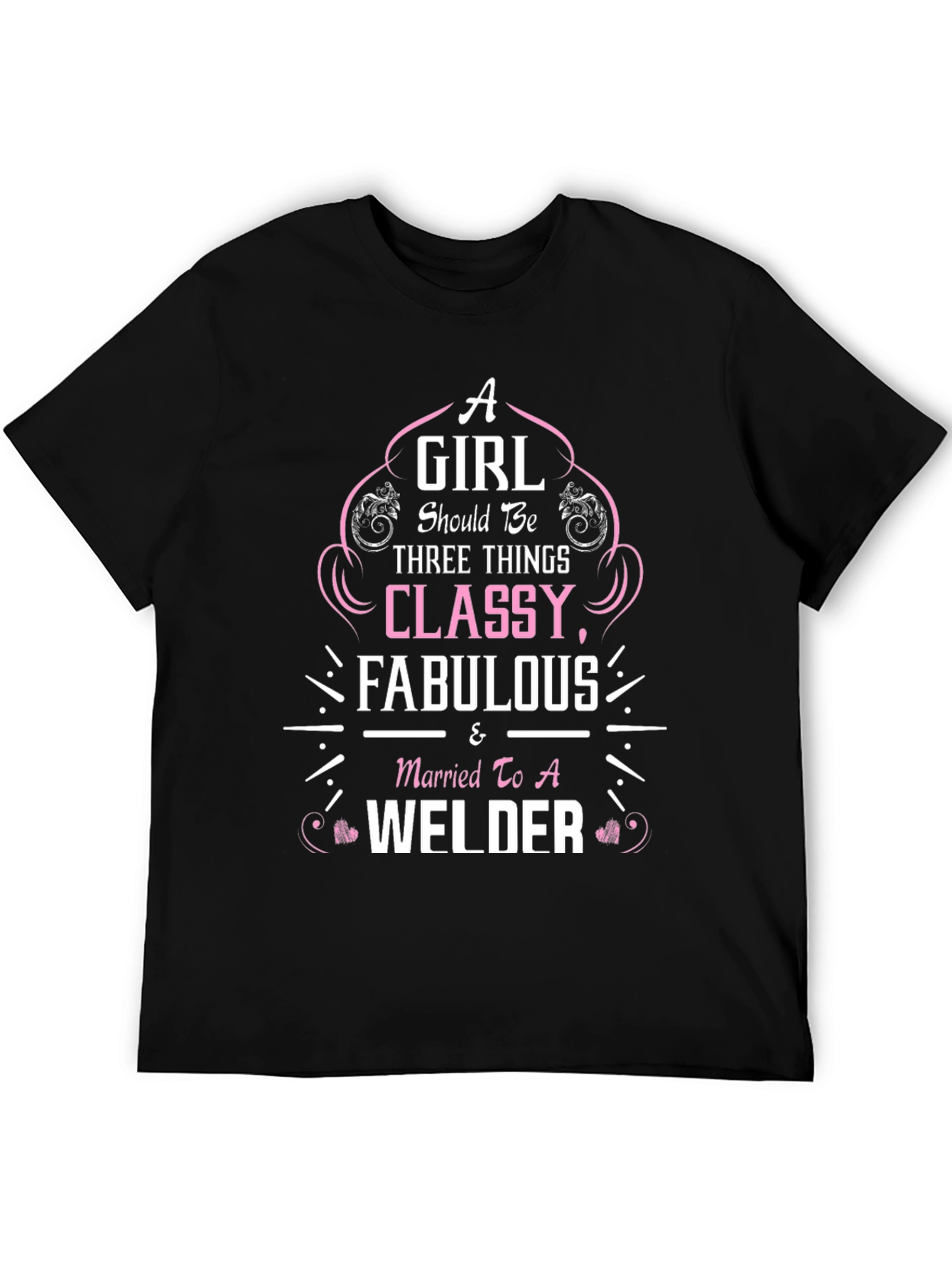 Classy Welder Wife T-Shirt - Black