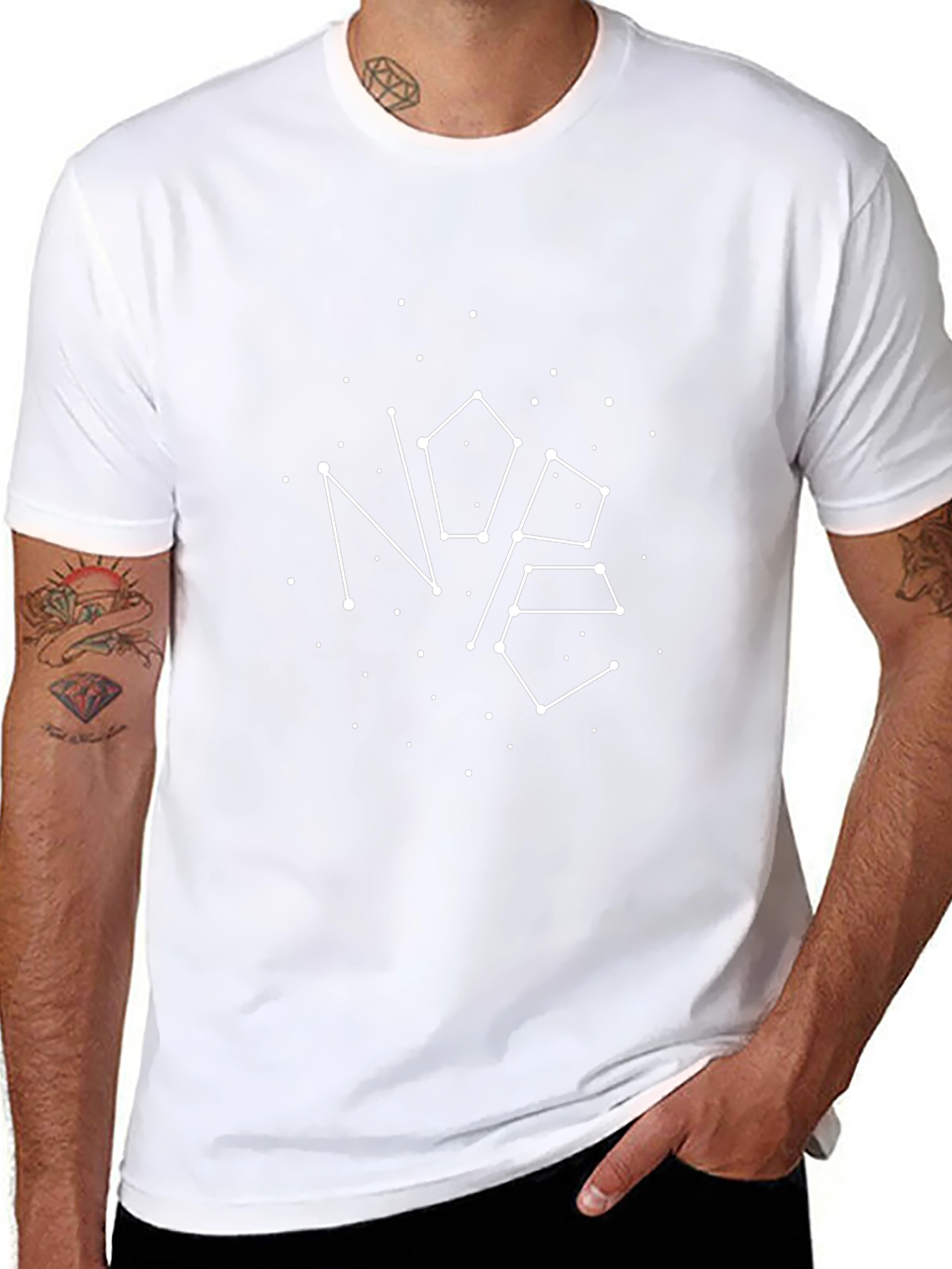 Constellation NOPE Graphic Tee - Black Cotton