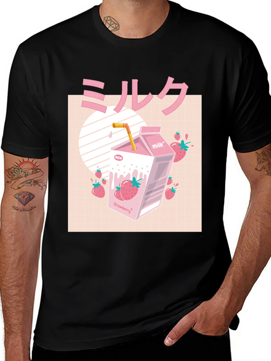 Strawberry Milk T-Shirt - Japanese Aesthetic