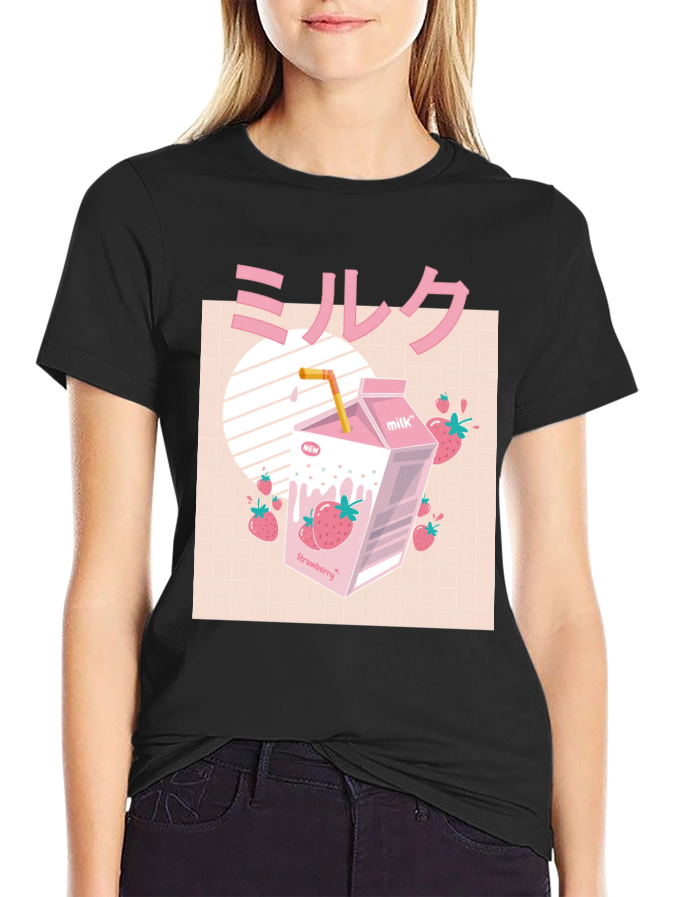 Strawberry Milk T-Shirt - Japanese Aesthetic