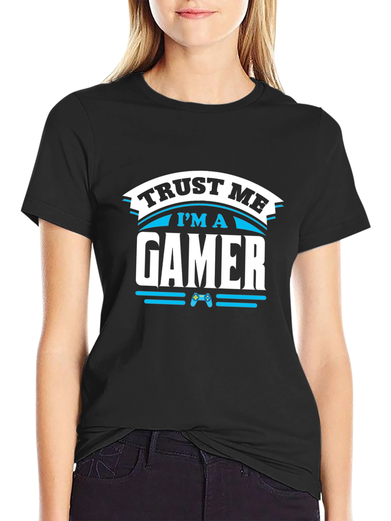 Trust Me Im A Gamer Black T-Shirt