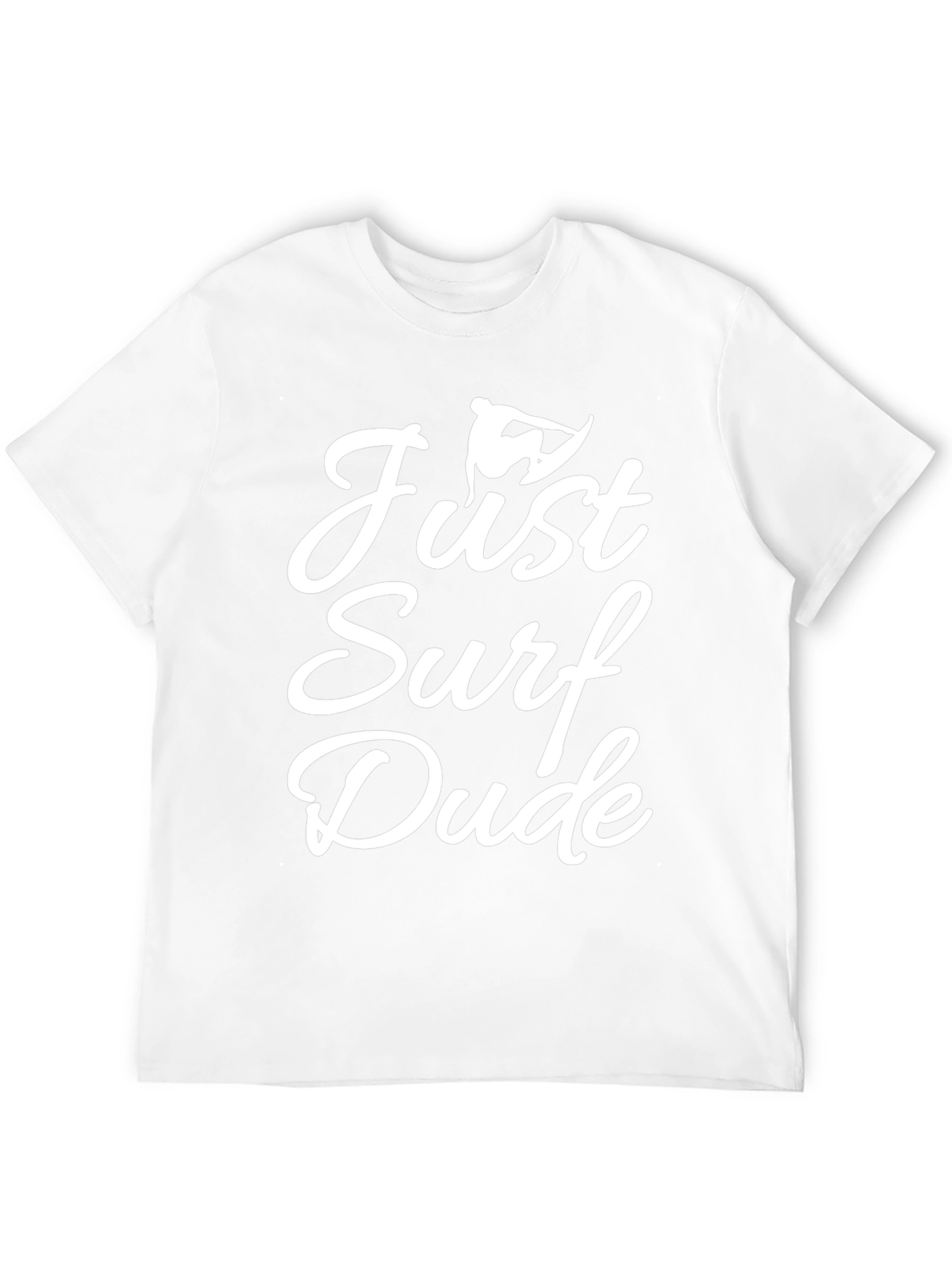 Just Surf Dude T-Shirt - Black Graphic Tee