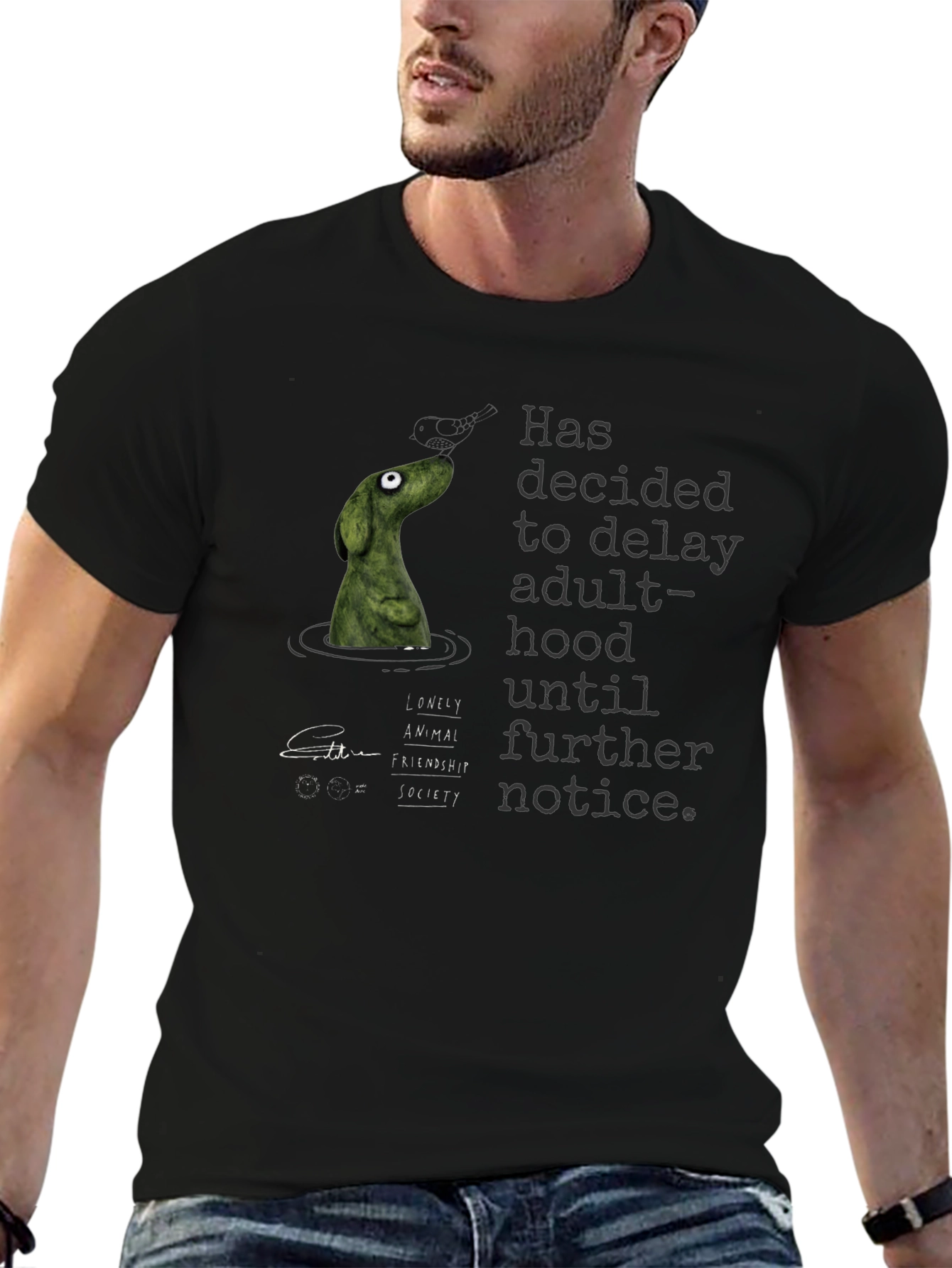 Dog Delaying Adulthood Graphic Tee