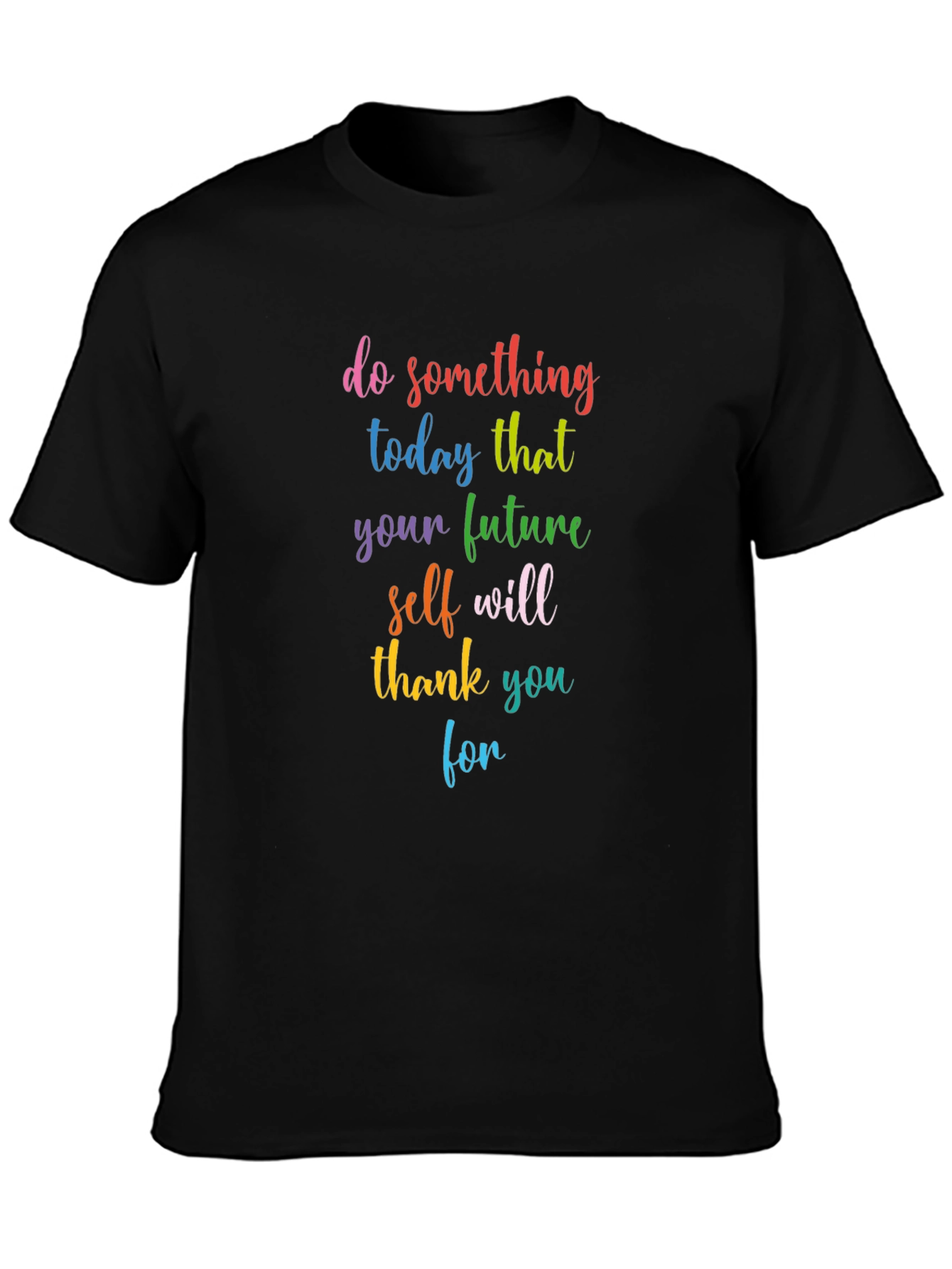 Inspirational Quote Graphic Tee - Do Something Today
