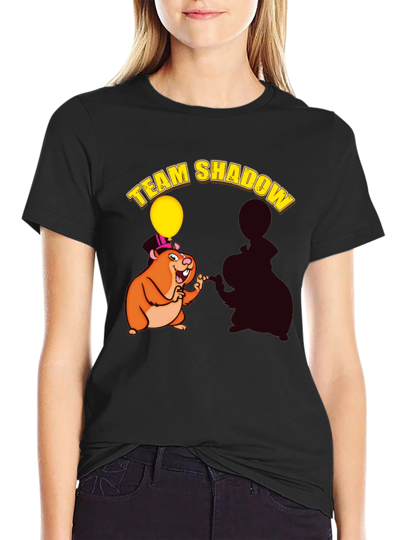 Team Shadow T-Shirt - Cute Hamster Design