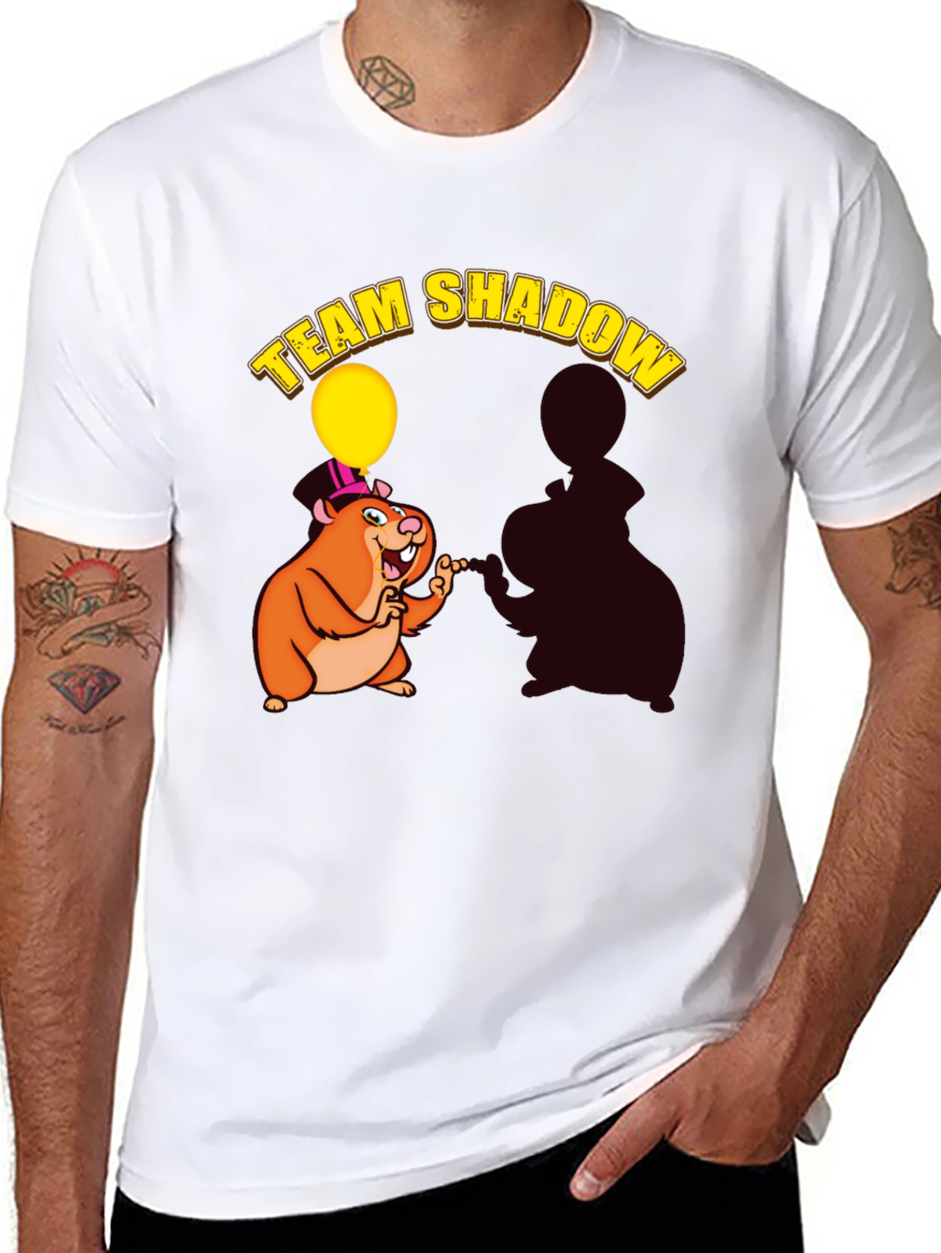 Team Shadow T-Shirt - Cute Hamster Design