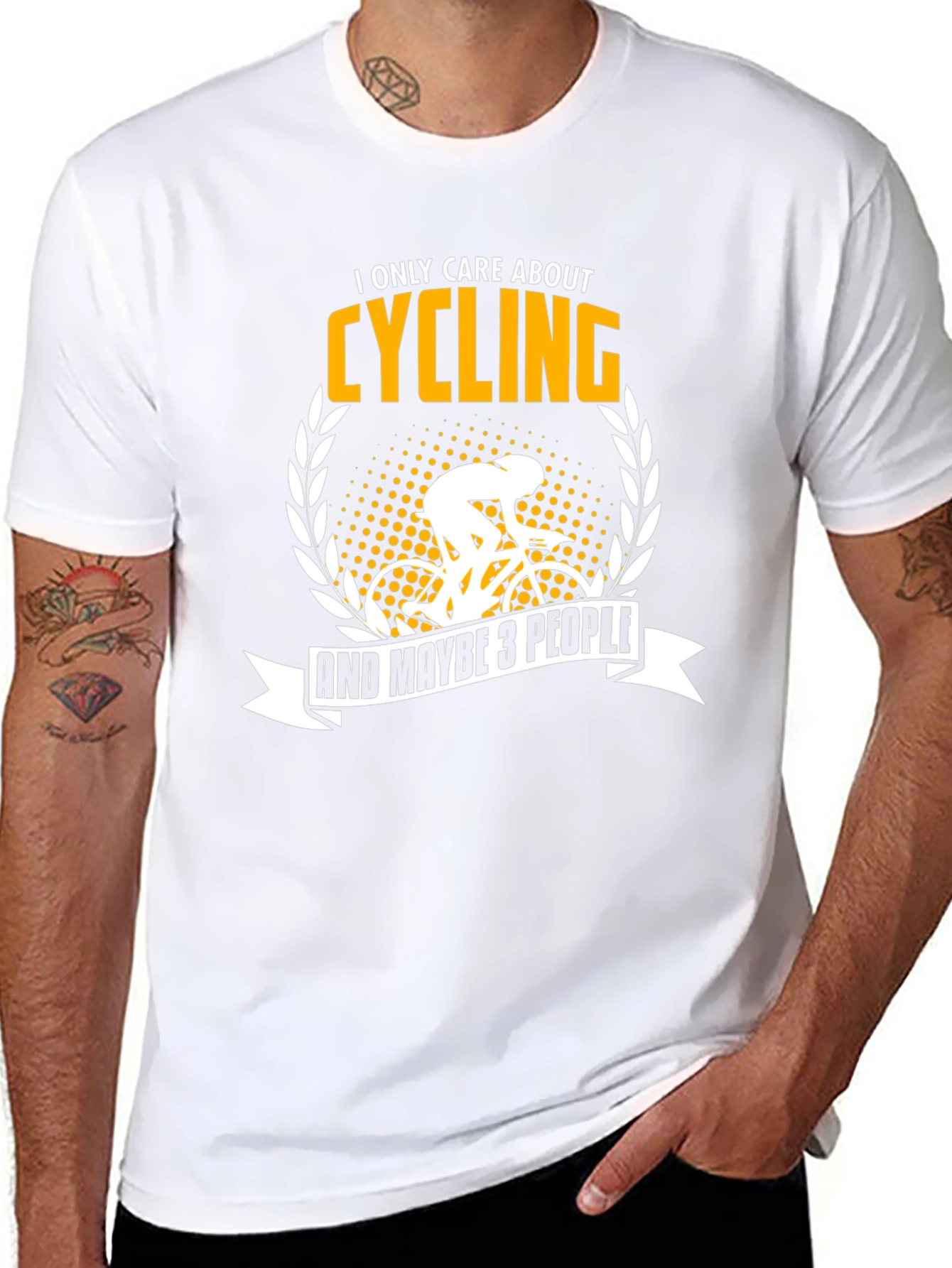 Cycling Fan T-Shirt - I Only Care About Cycling...