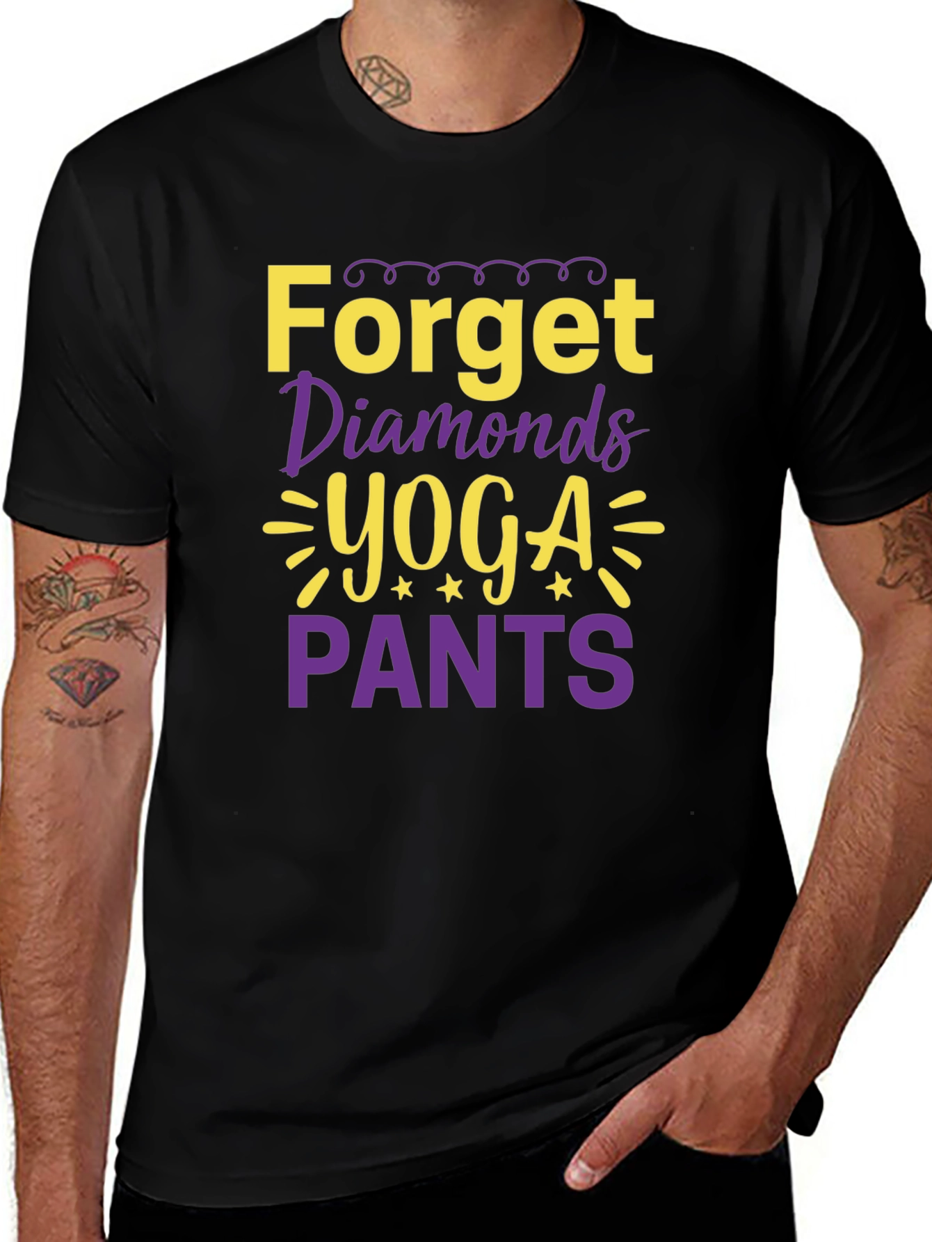 Forget Diamonds Yoga Pants T-Shirt
