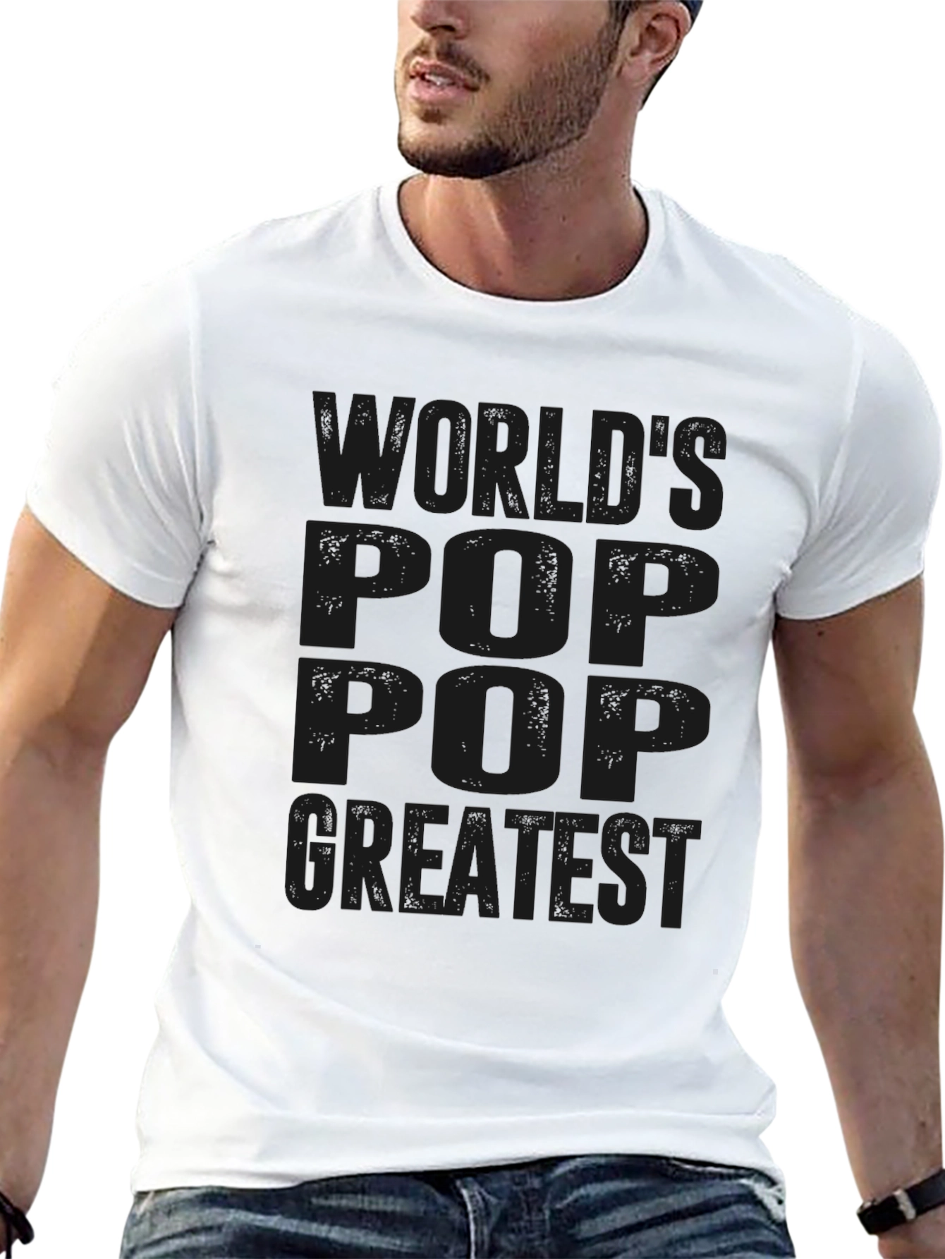 Worlds Greatest Pop Pop Black T-Shirt