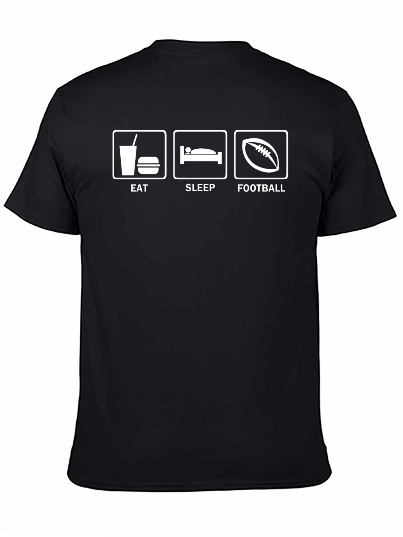 Eat Sleep Football Graphic T-Shirt