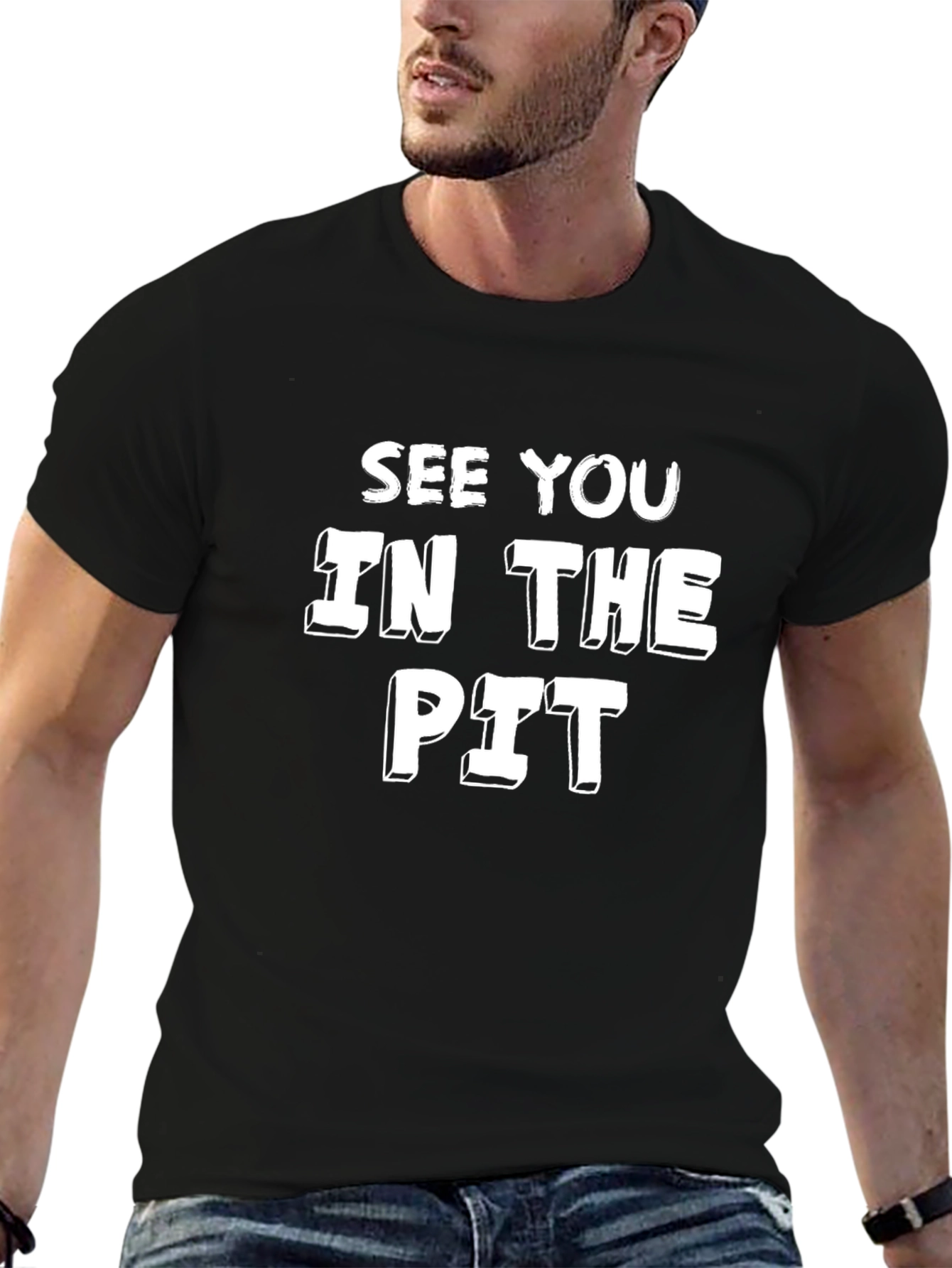 See You In The Pit Graphic Tee - Black
