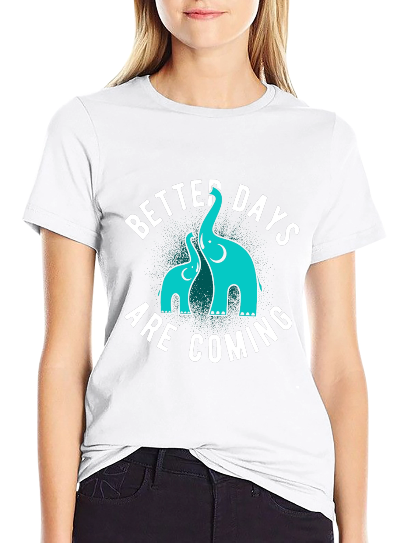 Better Days Are Coming Black Graphic Tee