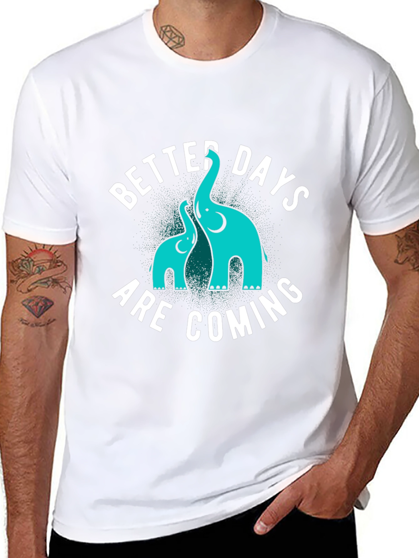 Better Days Are Coming Black Graphic Tee