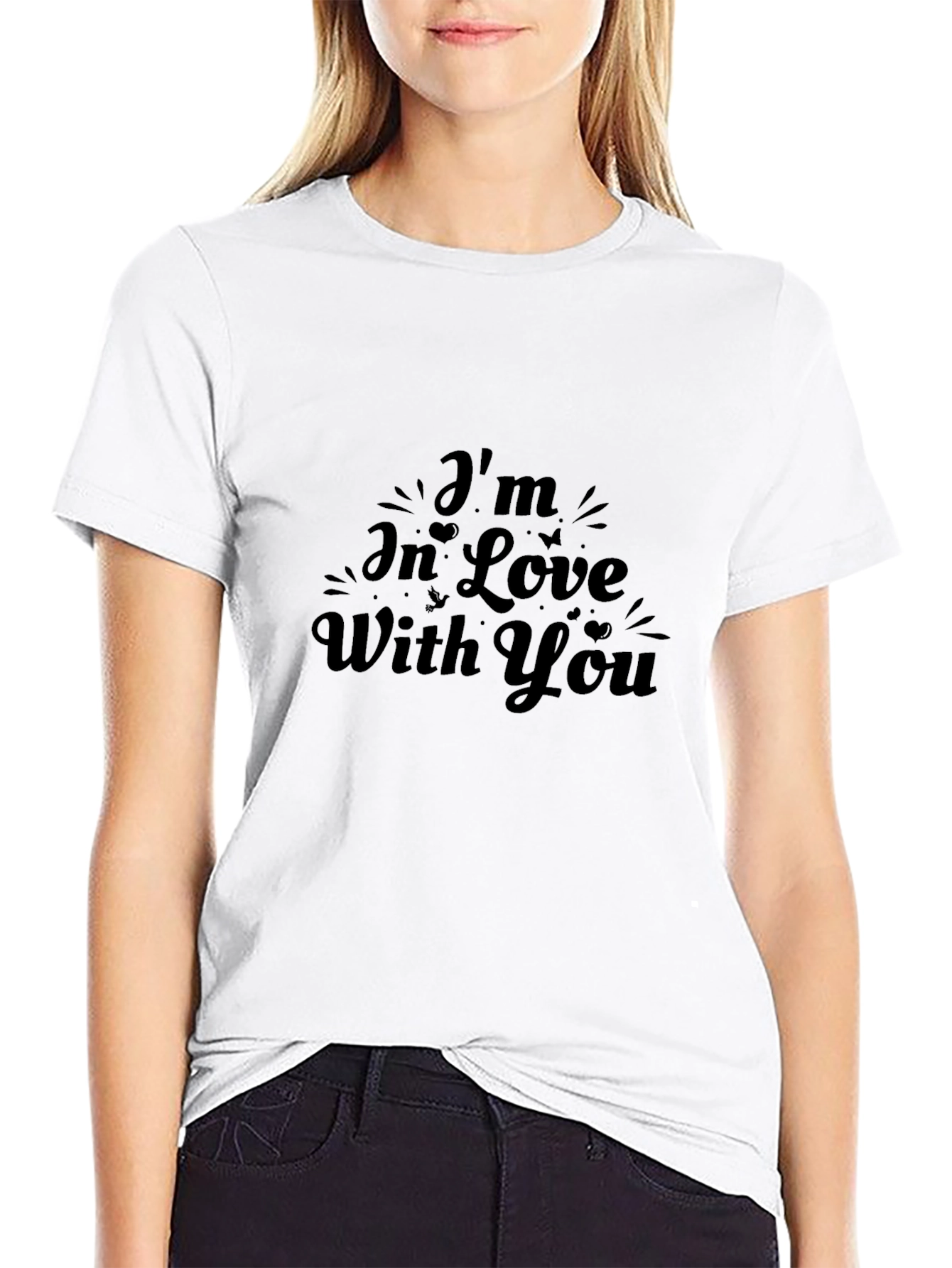 Im In Love With You Graphic Tee - Black