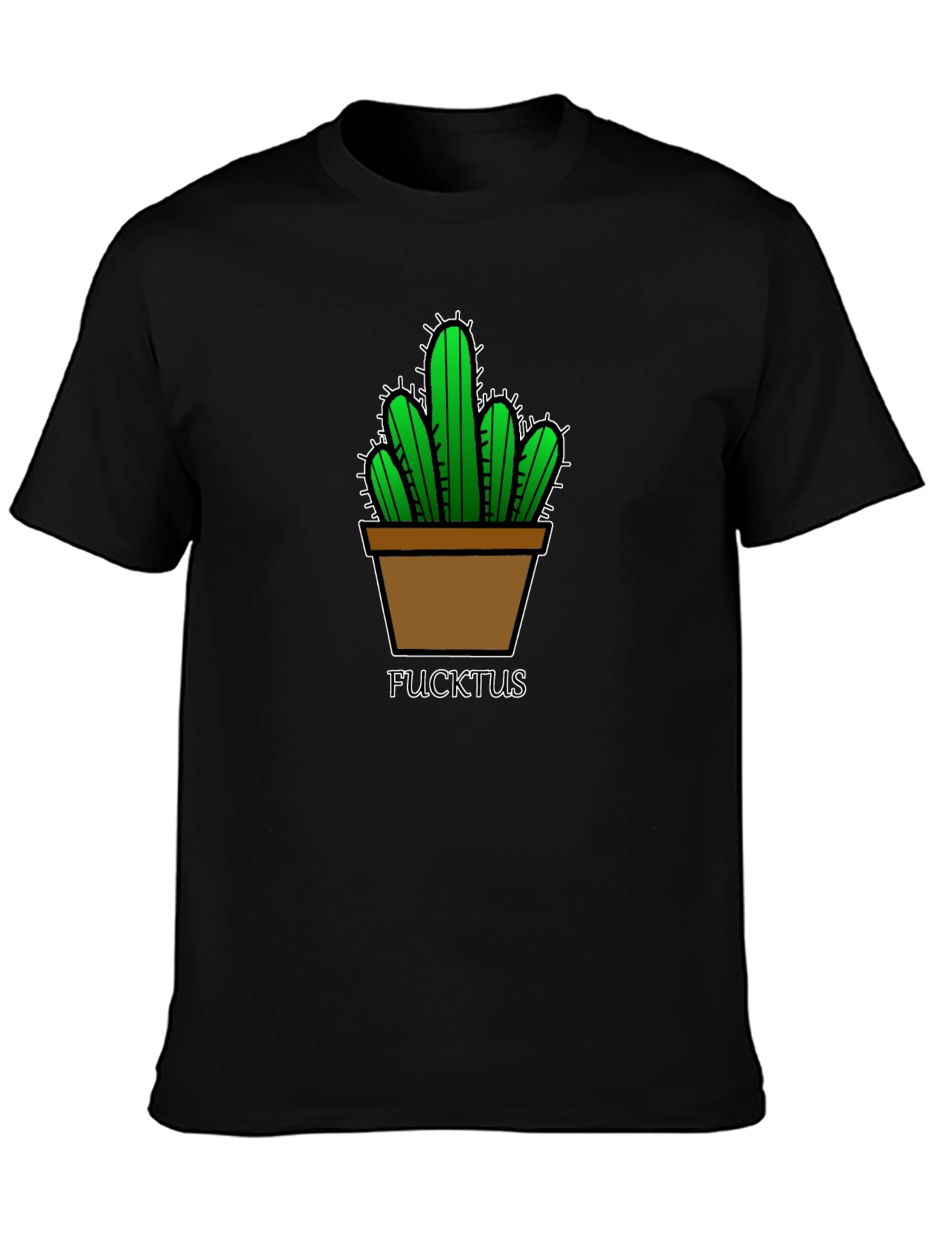 FUCKTUS Cactus Graphic Tee - Funny Novelty T-Shirt