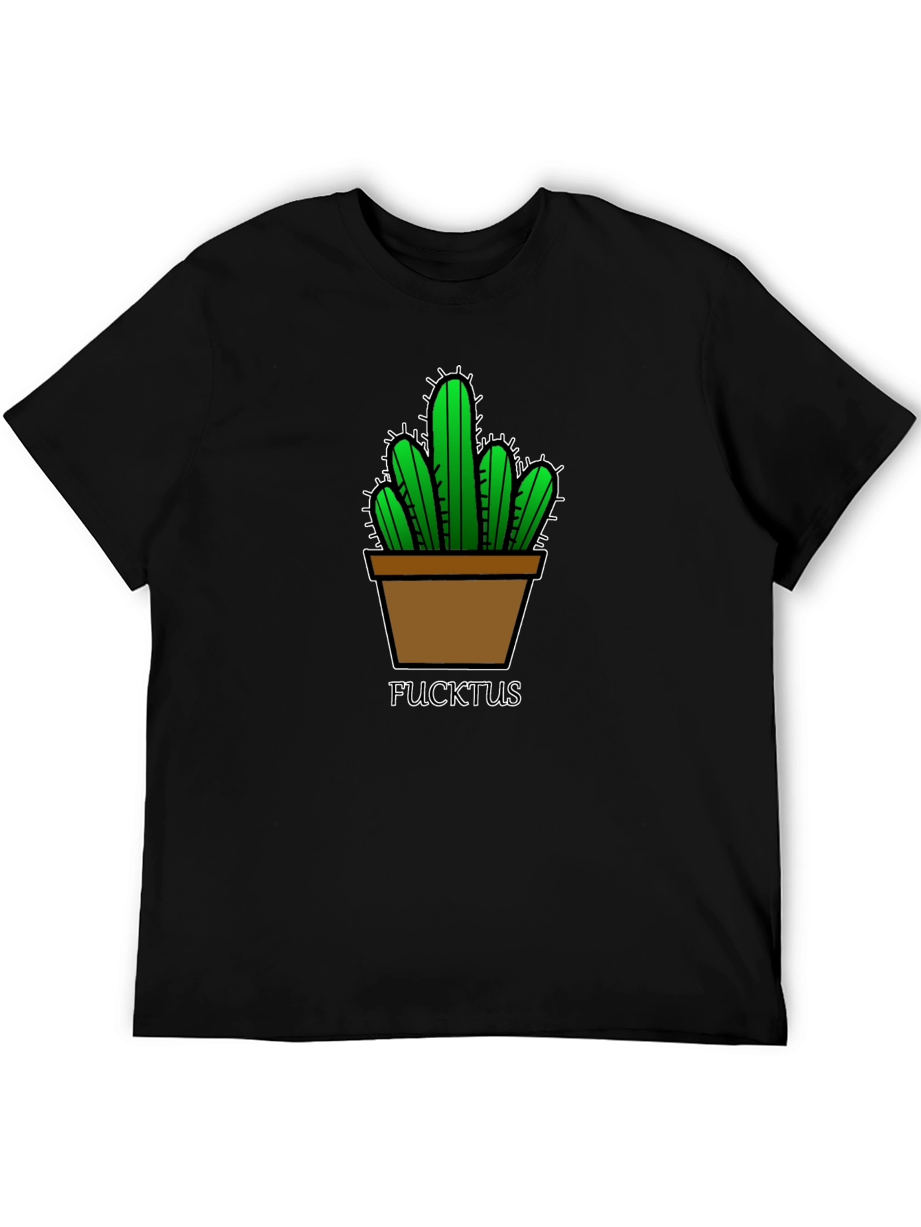 FUCKTUS Cactus Graphic Tee - Funny Novelty T-Shirt