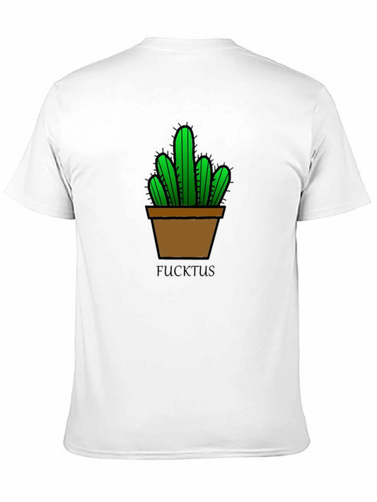 FUCKTUS Cactus Graphic Tee - Funny Novelty T-Shirt