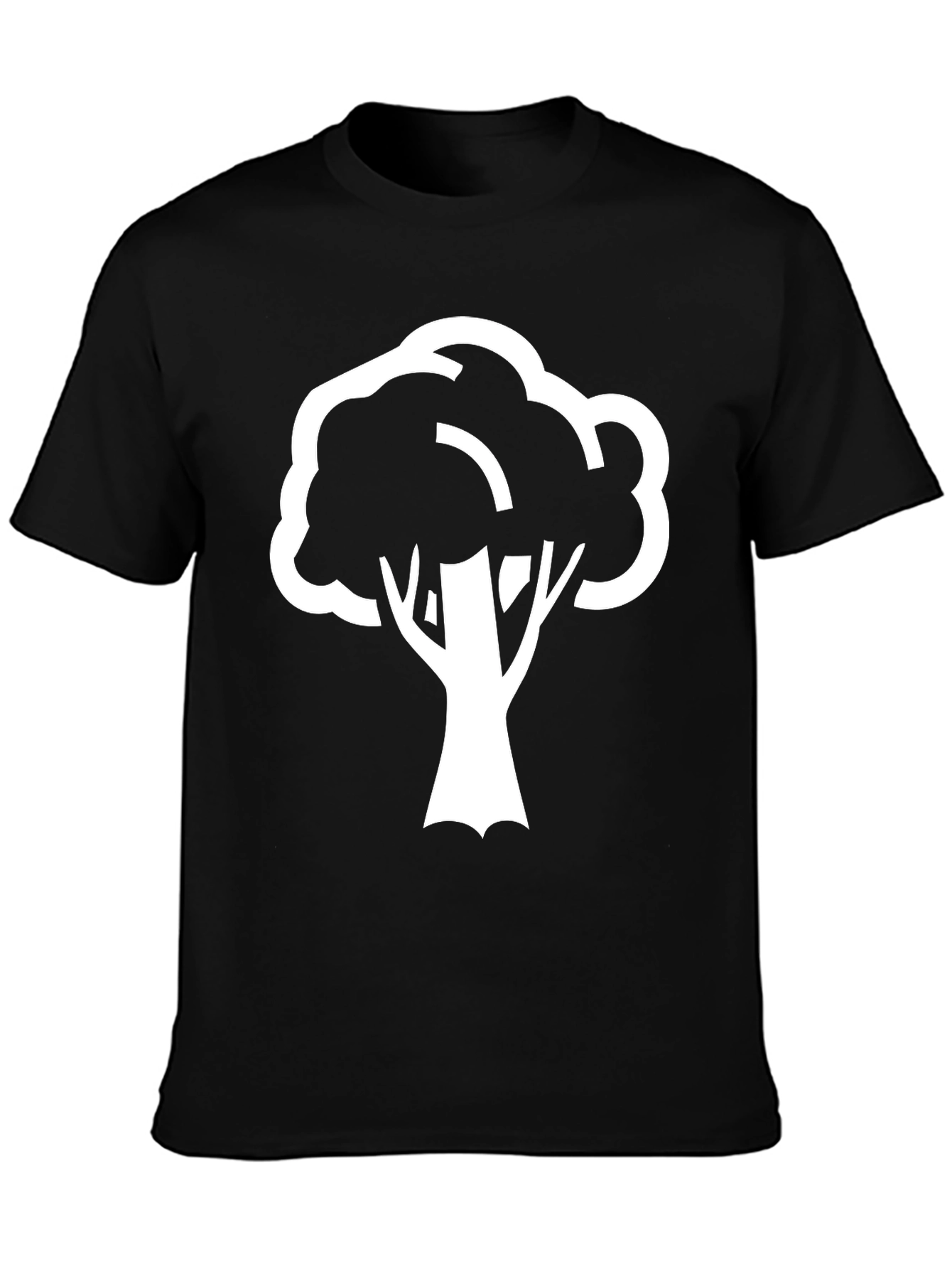 Bold Tree Graphic Tee - Black Cotton Casual Shirt