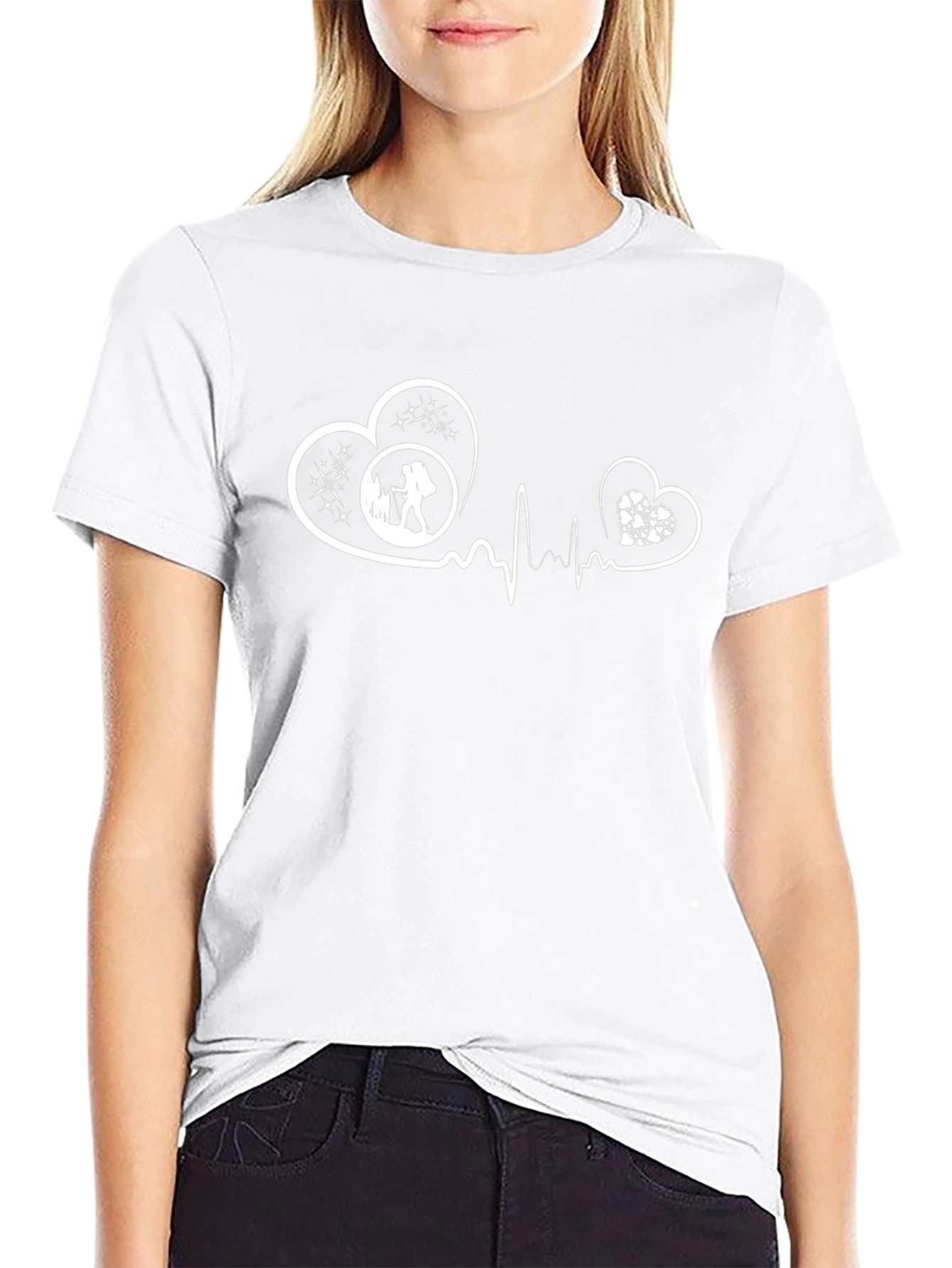 Heartbeat Hiking T-Shirt: Love the Outdoors!