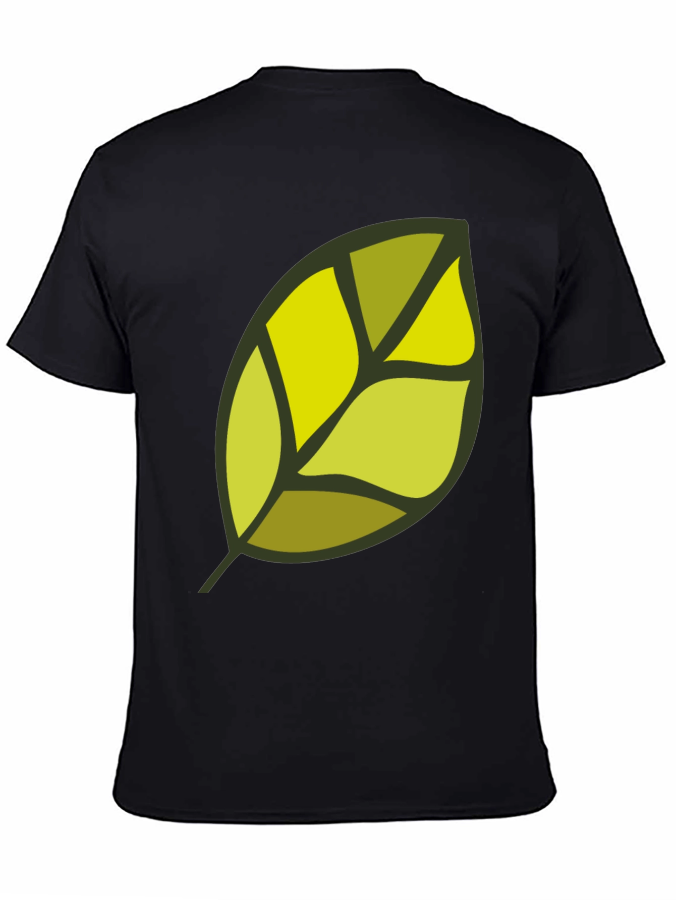 Leaf Graphic Black T-Shirt