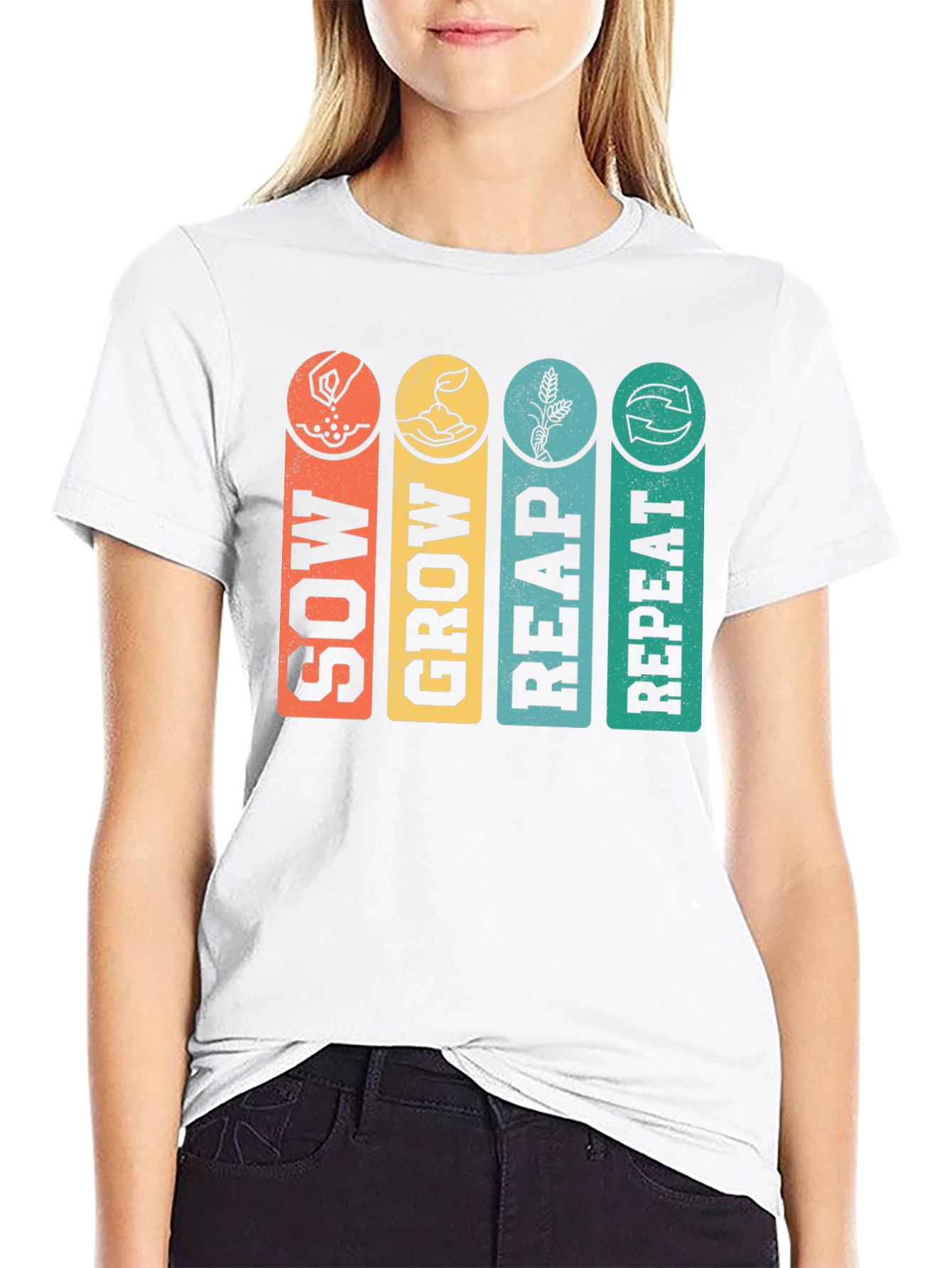 Sow Grow Reap Repeat Graphic Tee