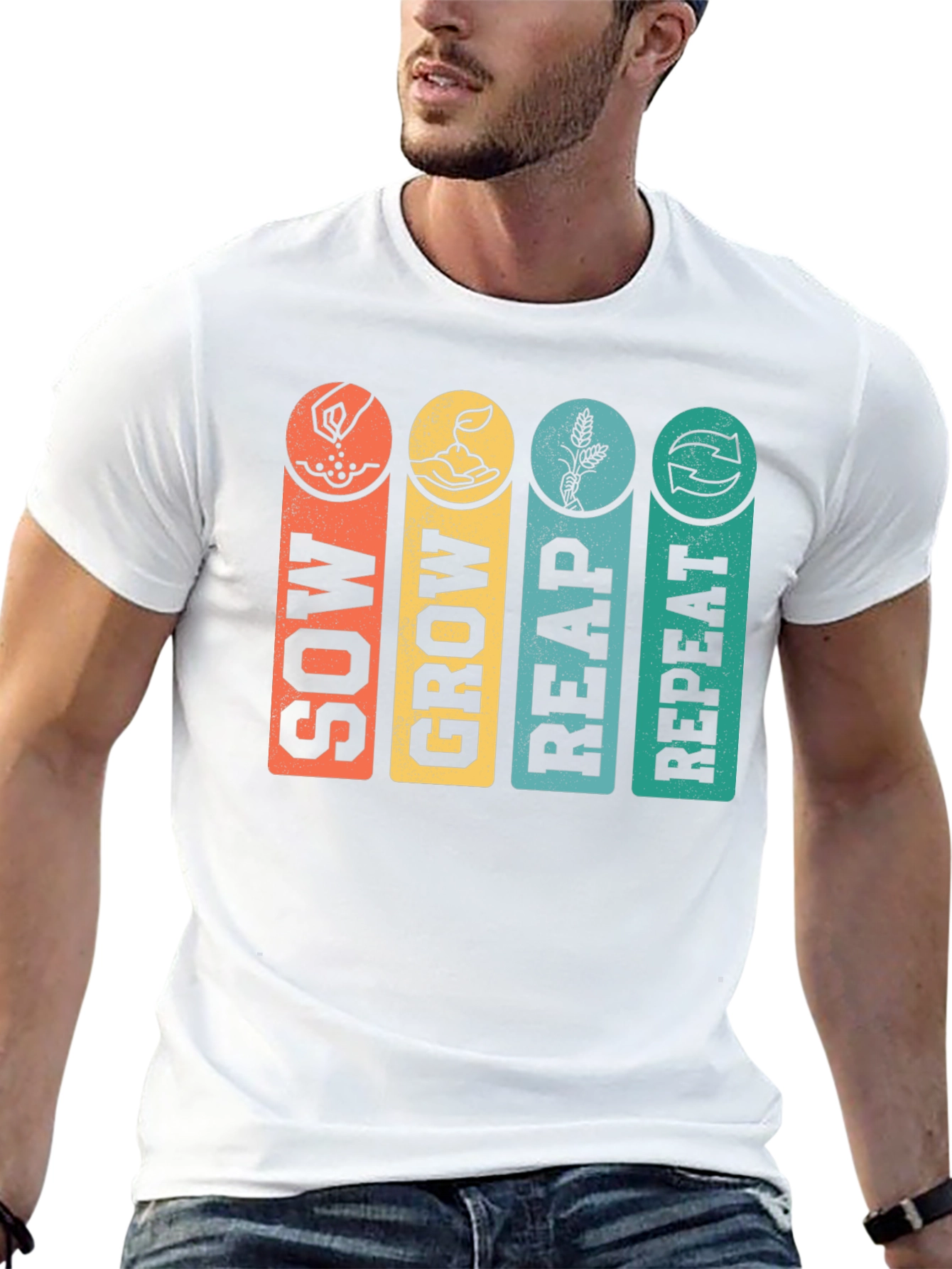 Sow Grow Reap Repeat Graphic Tee