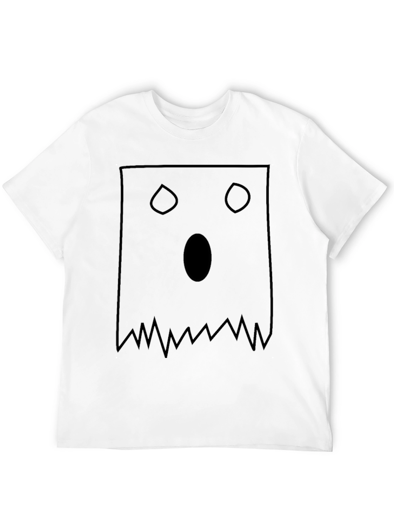 Spooky Ghost Face T-Shirt - Halloween Apparel