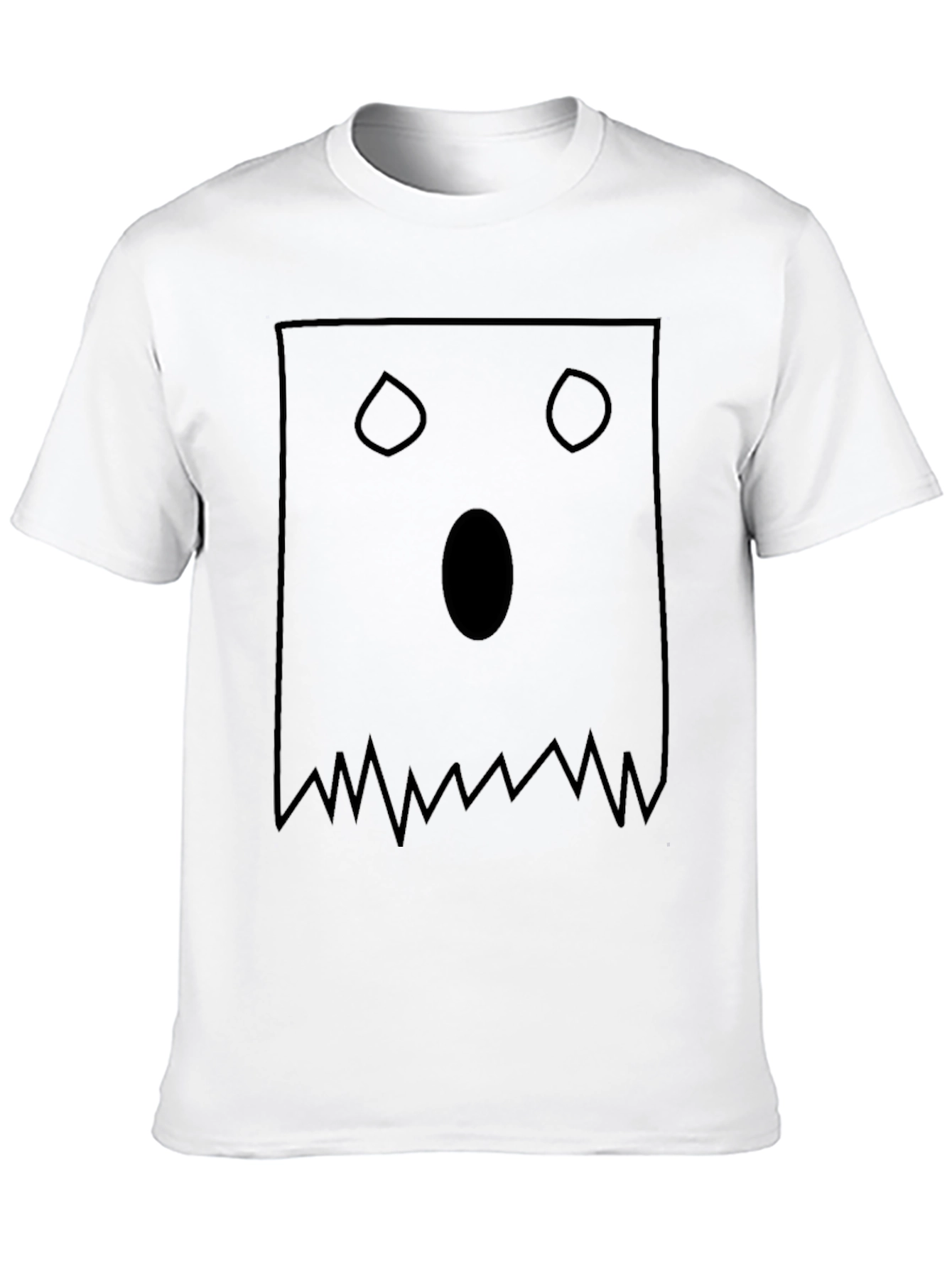 Spooky Ghost Face T-Shirt - Halloween Apparel