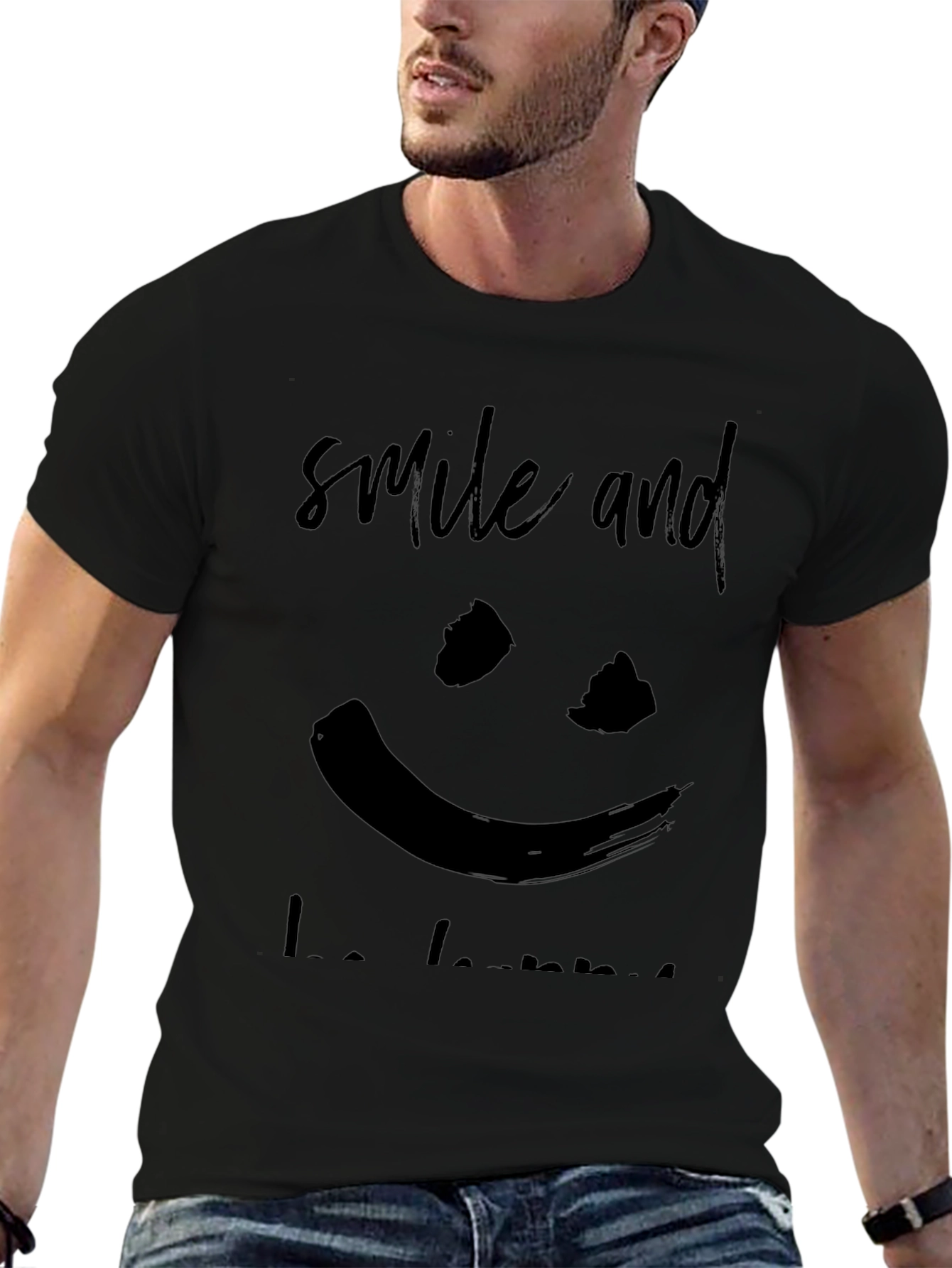 Smile and Be Happy Graphic Tee