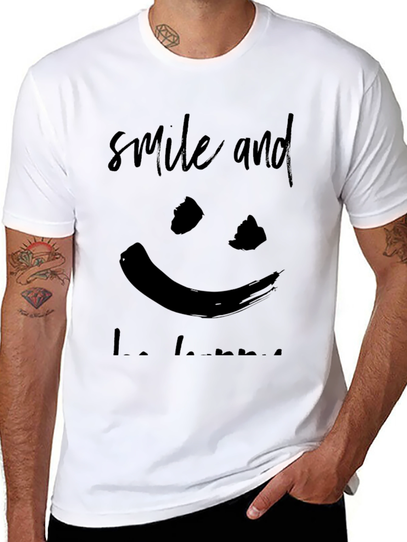 Smile and Be Happy Graphic Tee