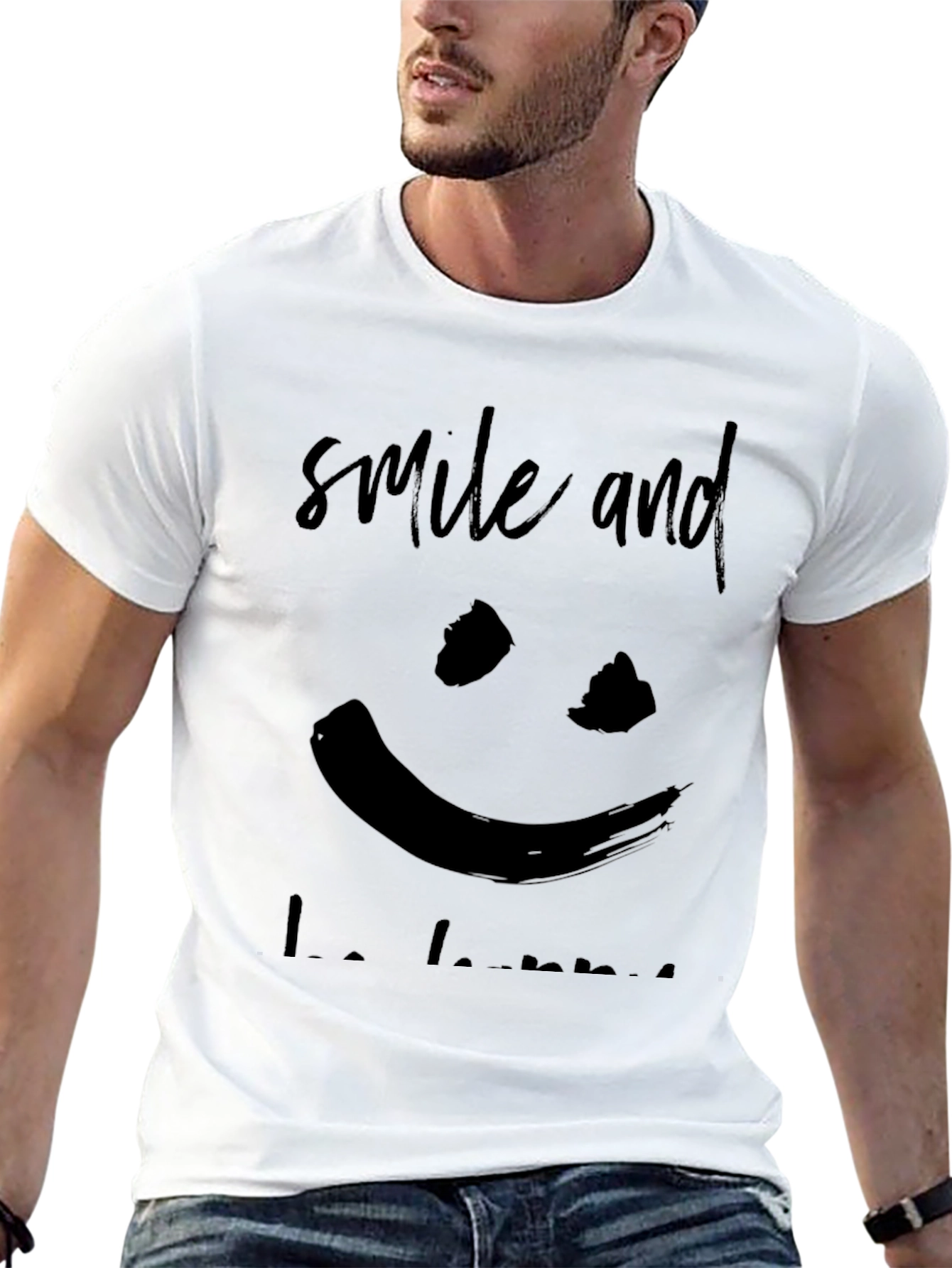 Smile and Be Happy Graphic Tee