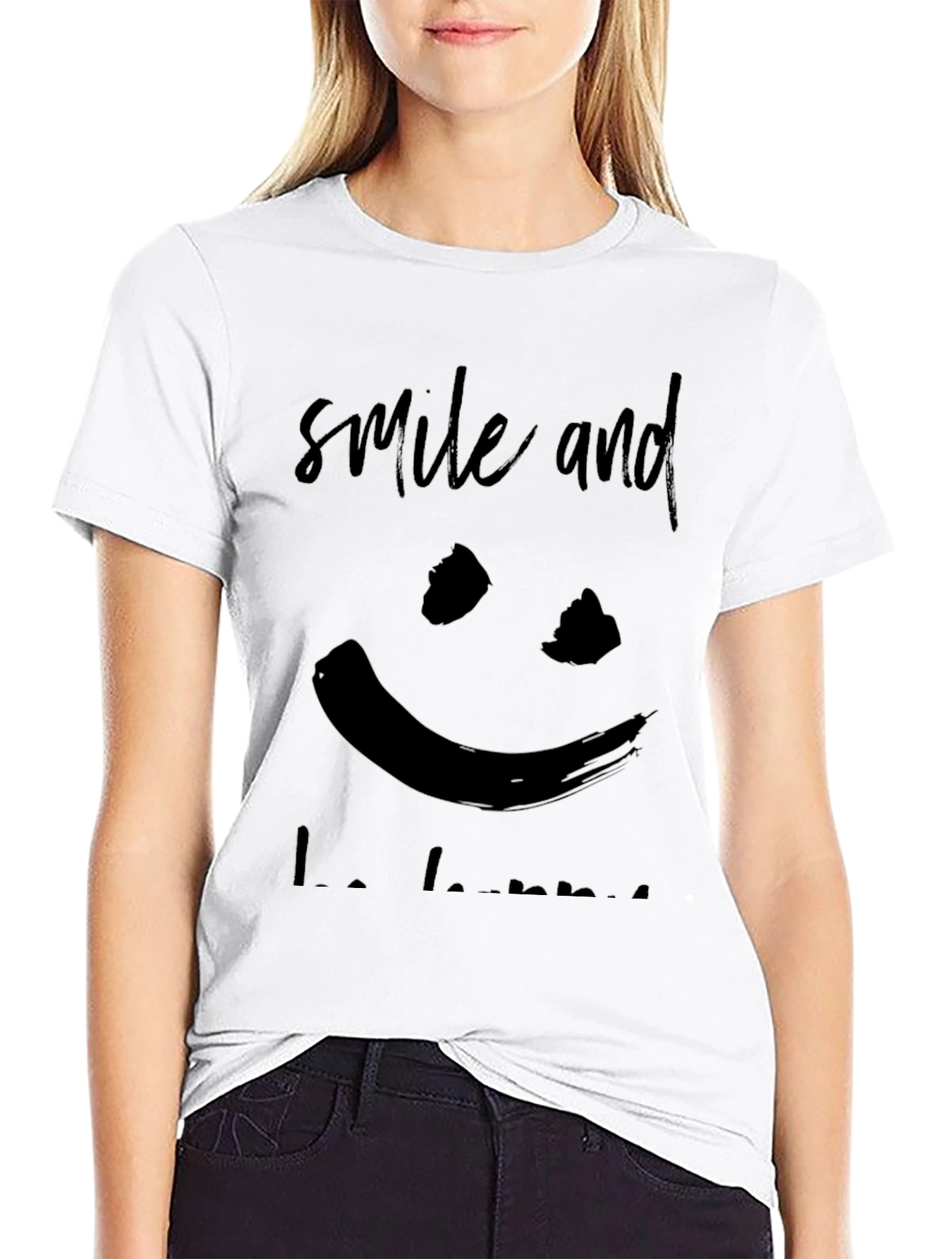 Smile and Be Happy Graphic Tee