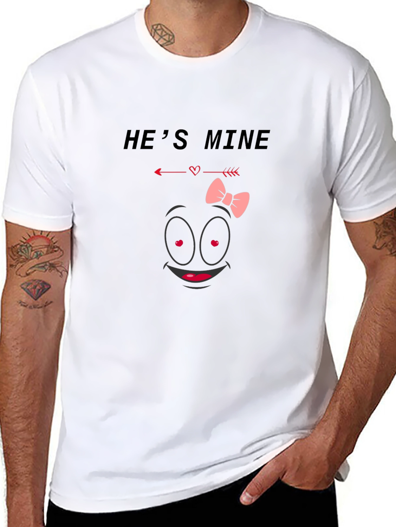Hes Mine Graphic Tee - Black