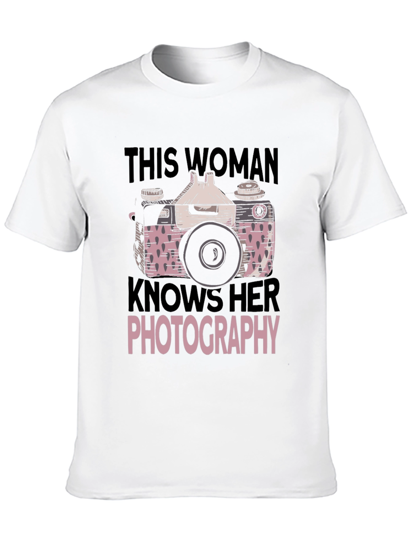 Womens Photography T-Shirt - Camera Graphic Tee