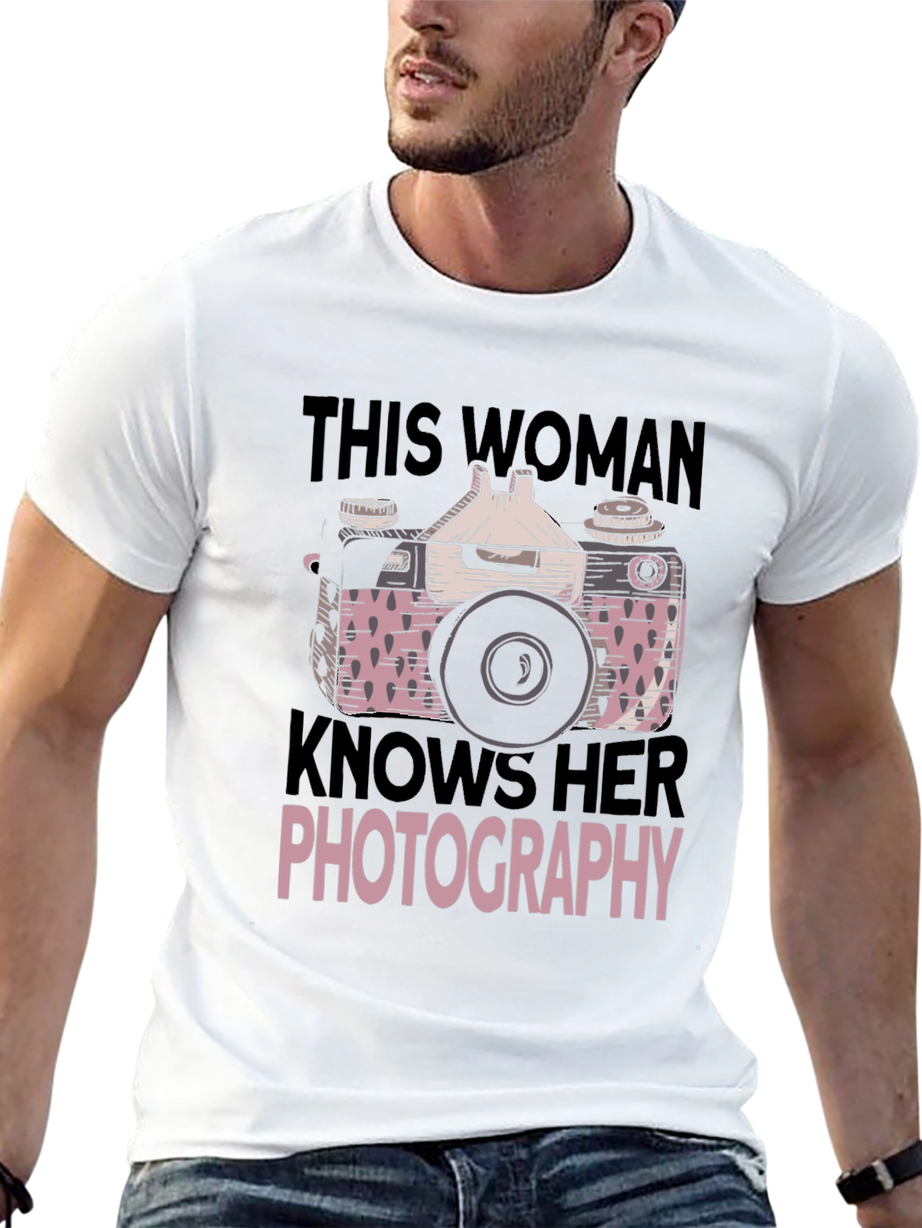 Womens Photography T-Shirt - Camera Graphic Tee