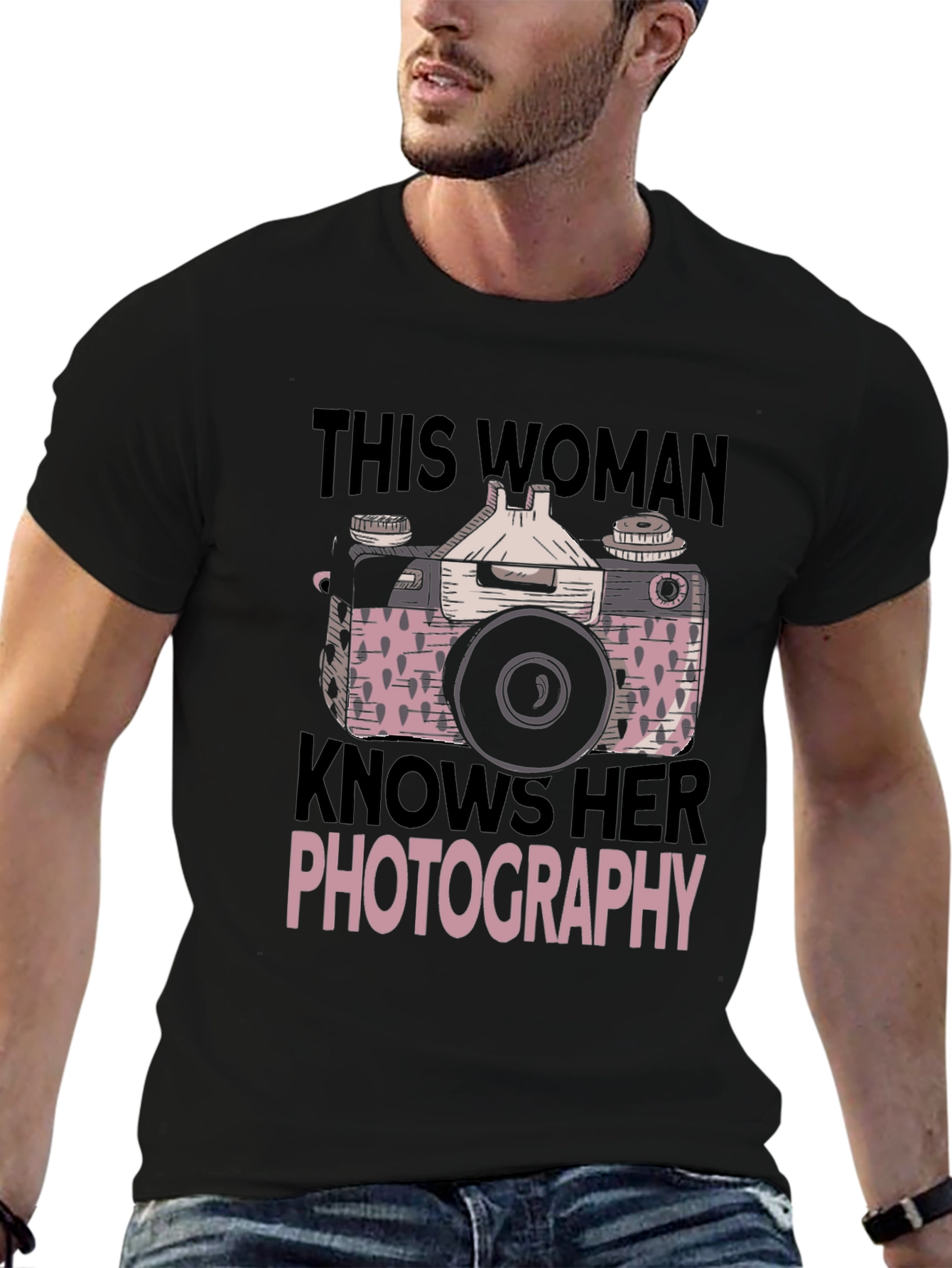 Womens Photography T-Shirt - Camera Graphic Tee