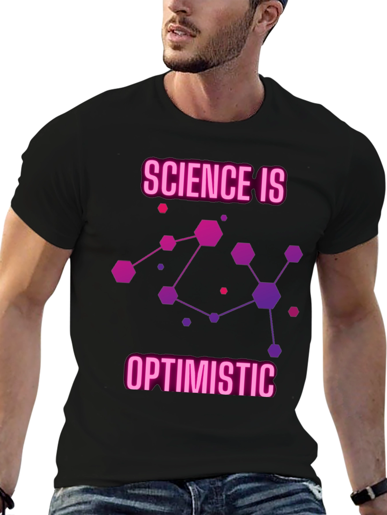 Science Is Optimistic Graphic T-Shirt