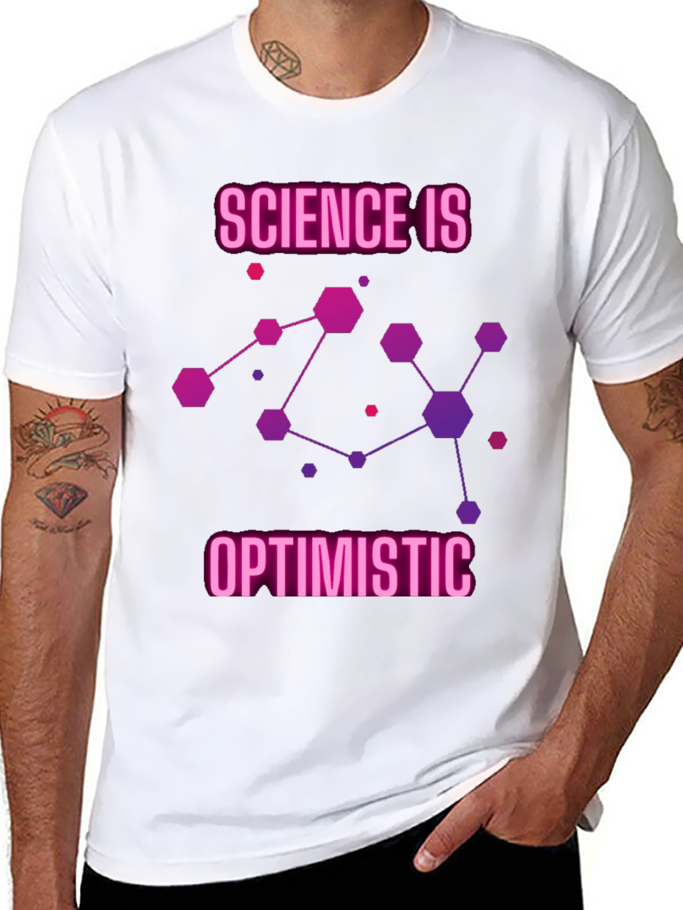 Science Is Optimistic Graphic T-Shirt