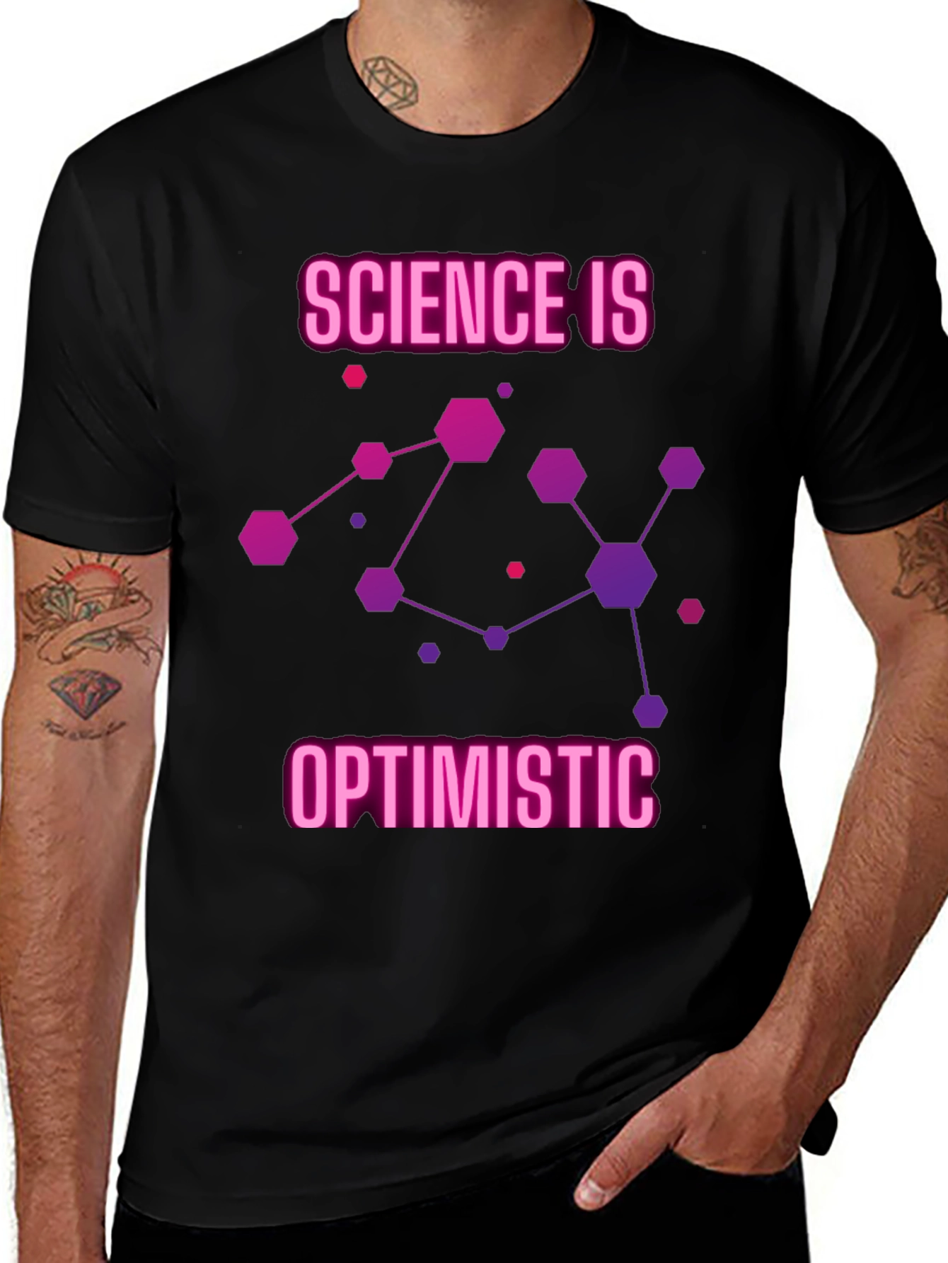 Science Is Optimistic Graphic T-Shirt